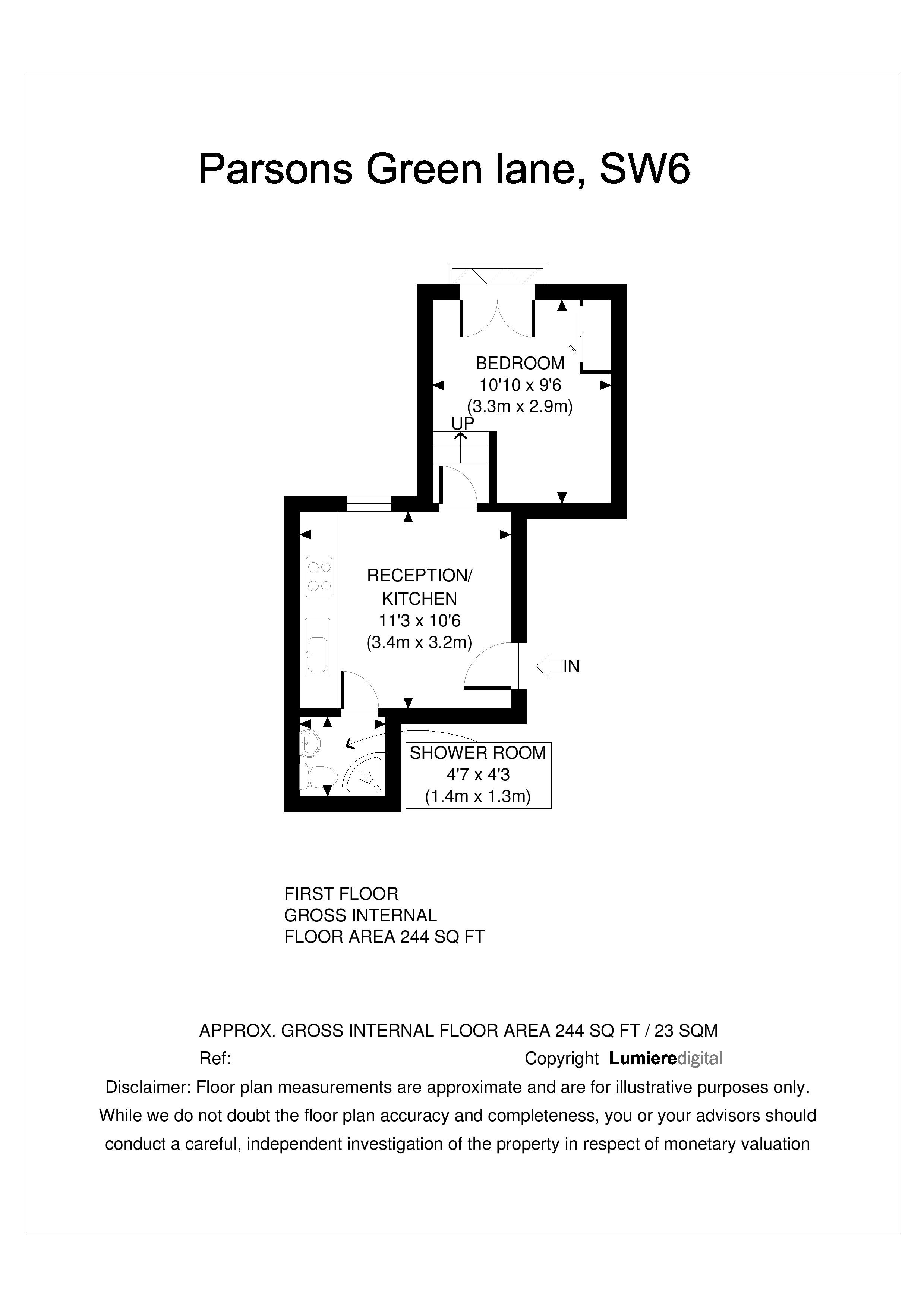 1 Bedrooms Flat to rent in Parsons Green Lane, London SW6