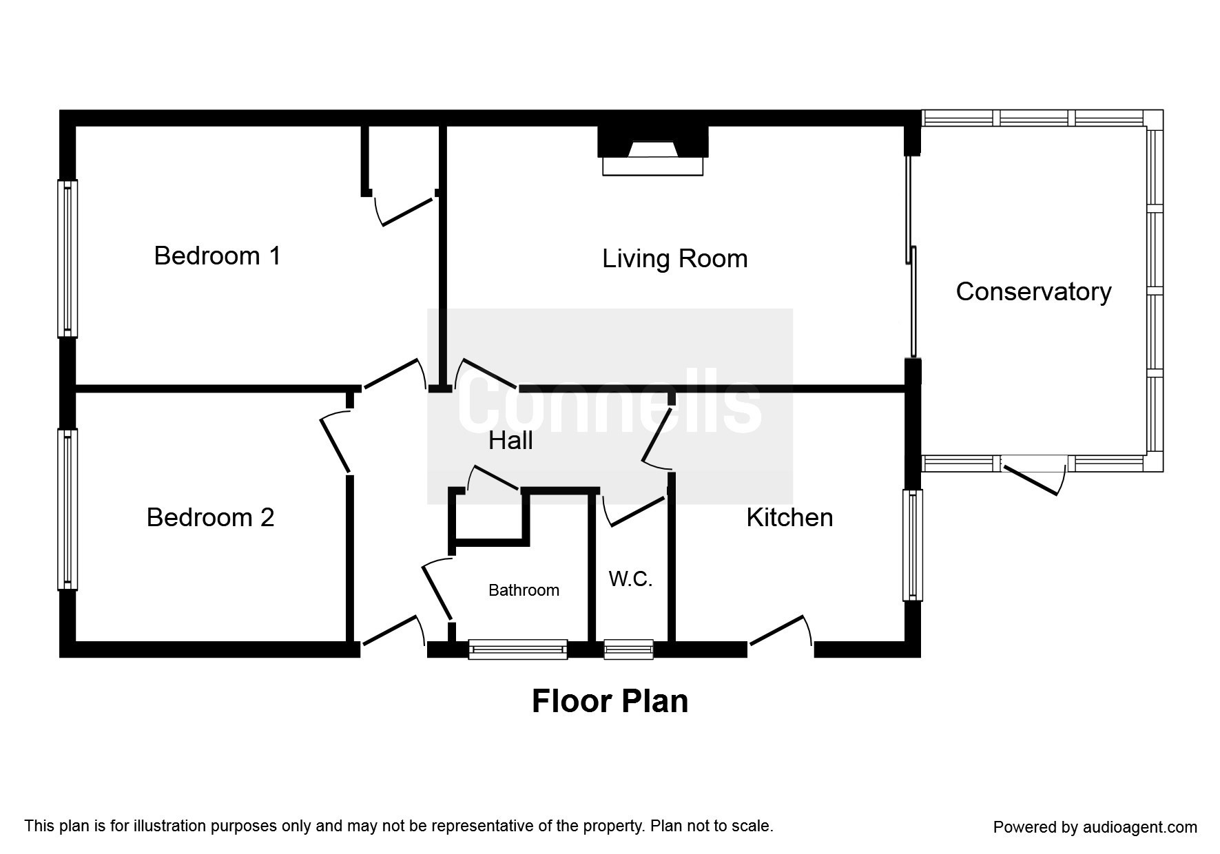 2 Bedrooms Semi-detached bungalow for sale in Copsleigh Close, Salfords, Redhill RH1