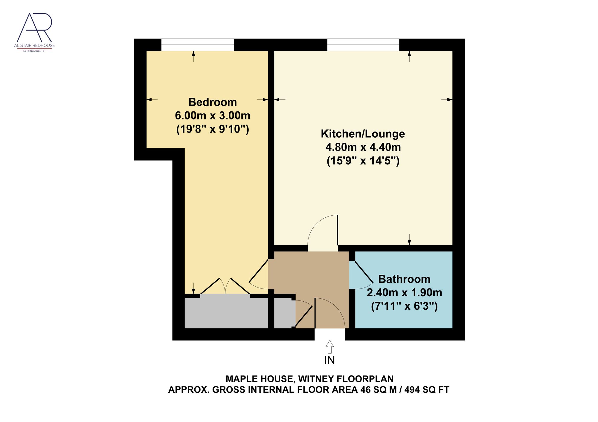 Flat 4, Maple House 11A High Street, Witney floorplan