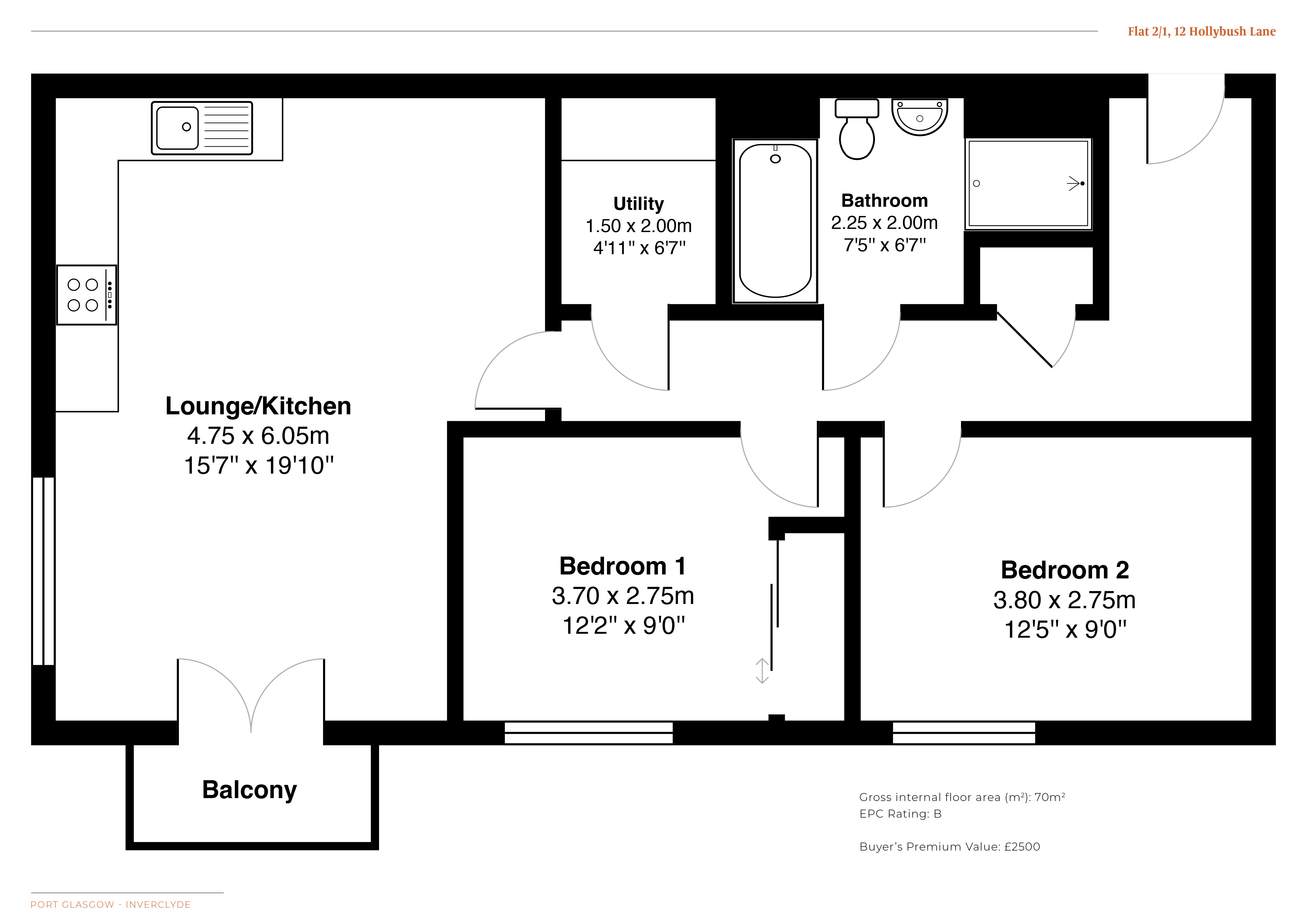 Hollybush Lane, Port Glasgow floorplan