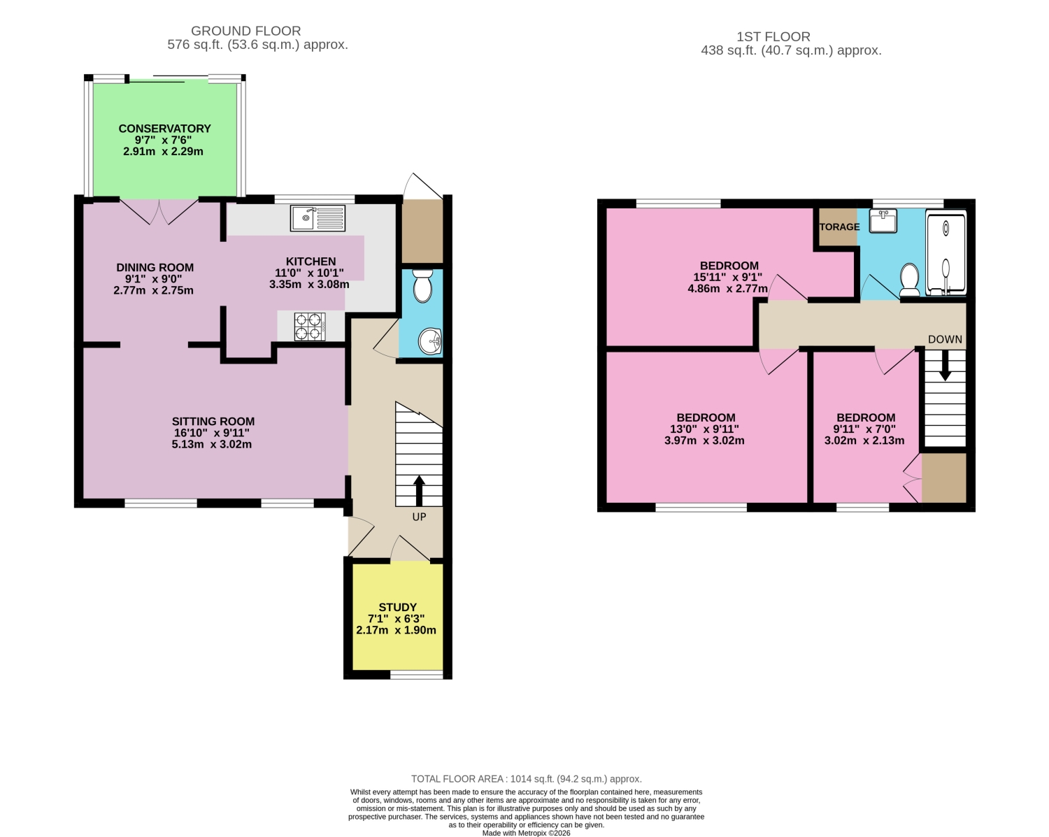 107, Bowleymead, Swindon floorplan