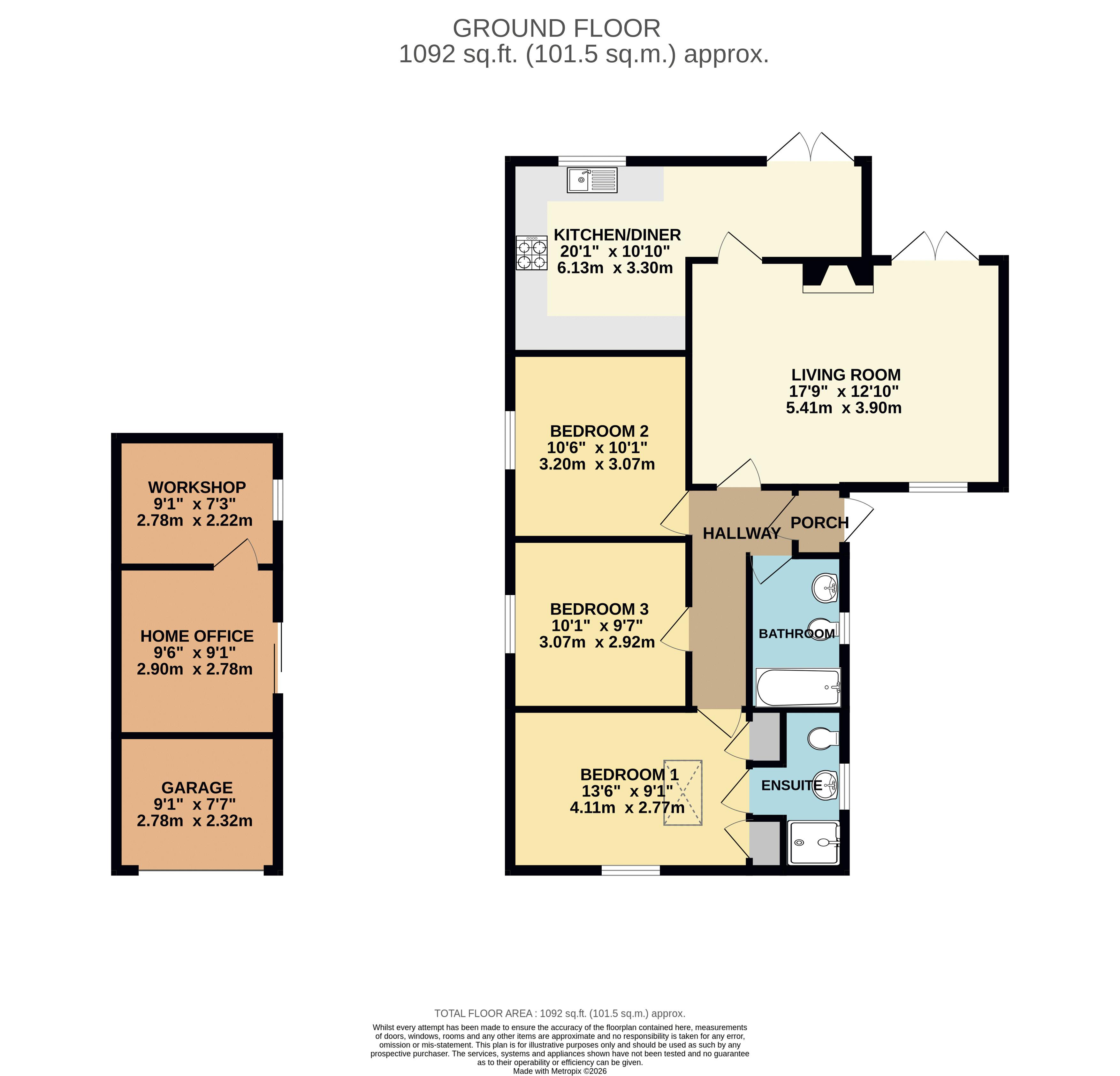 1, Lagonda Close, Lincoln floorplan
