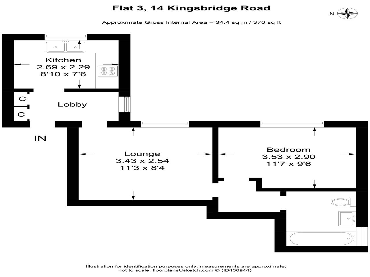 1 Bedrooms Flat to rent in Kingsbridge Road, Newbury, Berkshire RG14