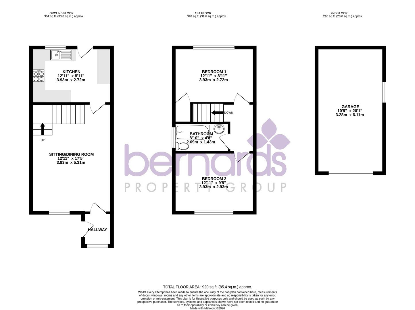 21, Compton Close, Lee-On-The-Solent floorplan
