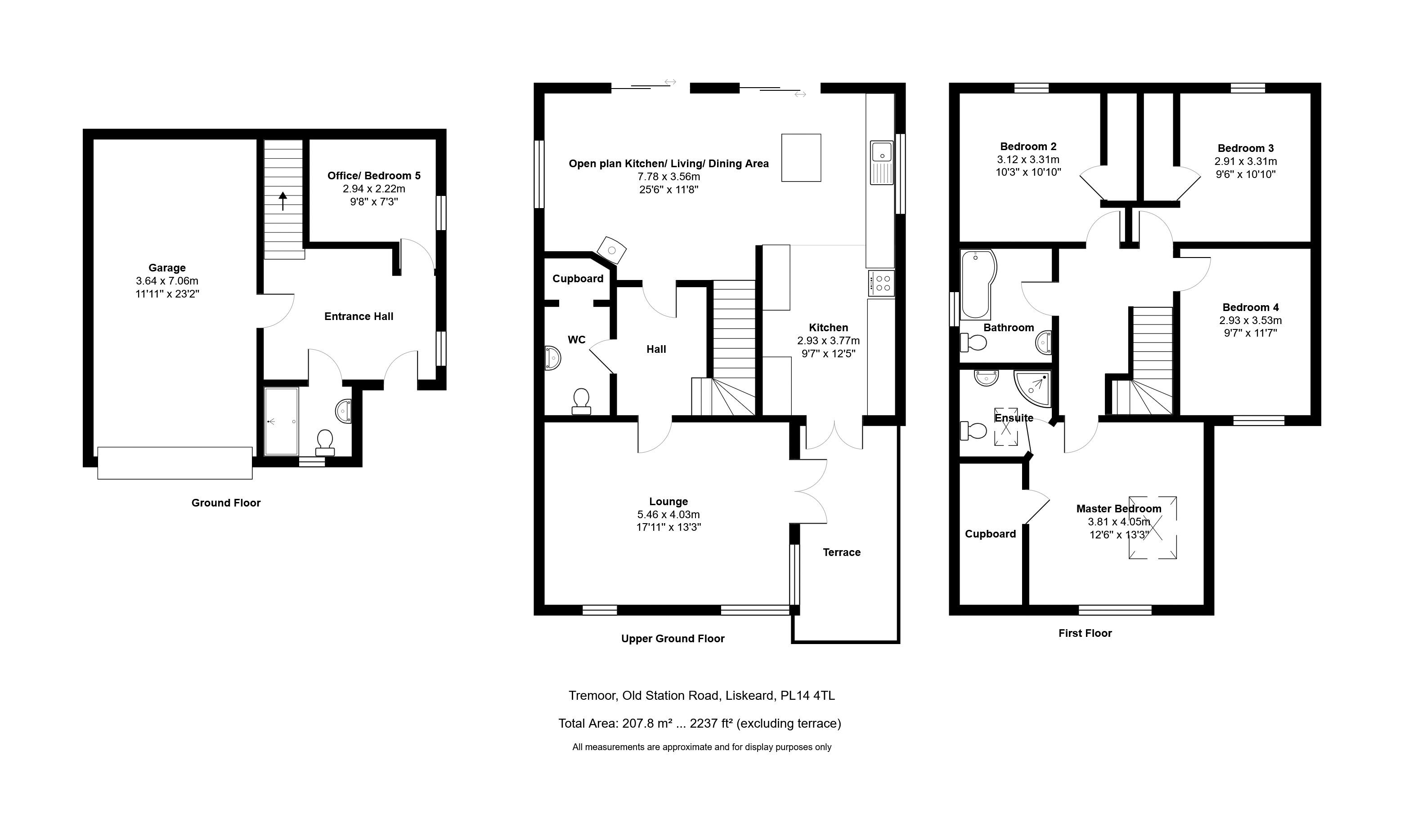 Tremoor, Old Station Road, Liskeard floorplan