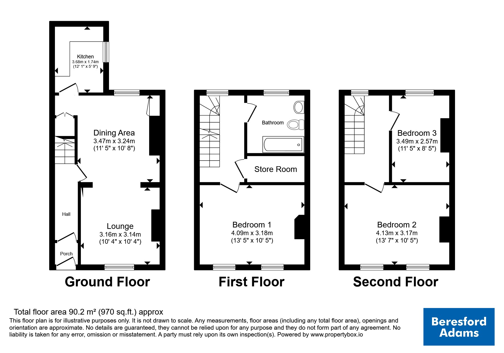 20, Pool Lane, Gwynedd floorplan