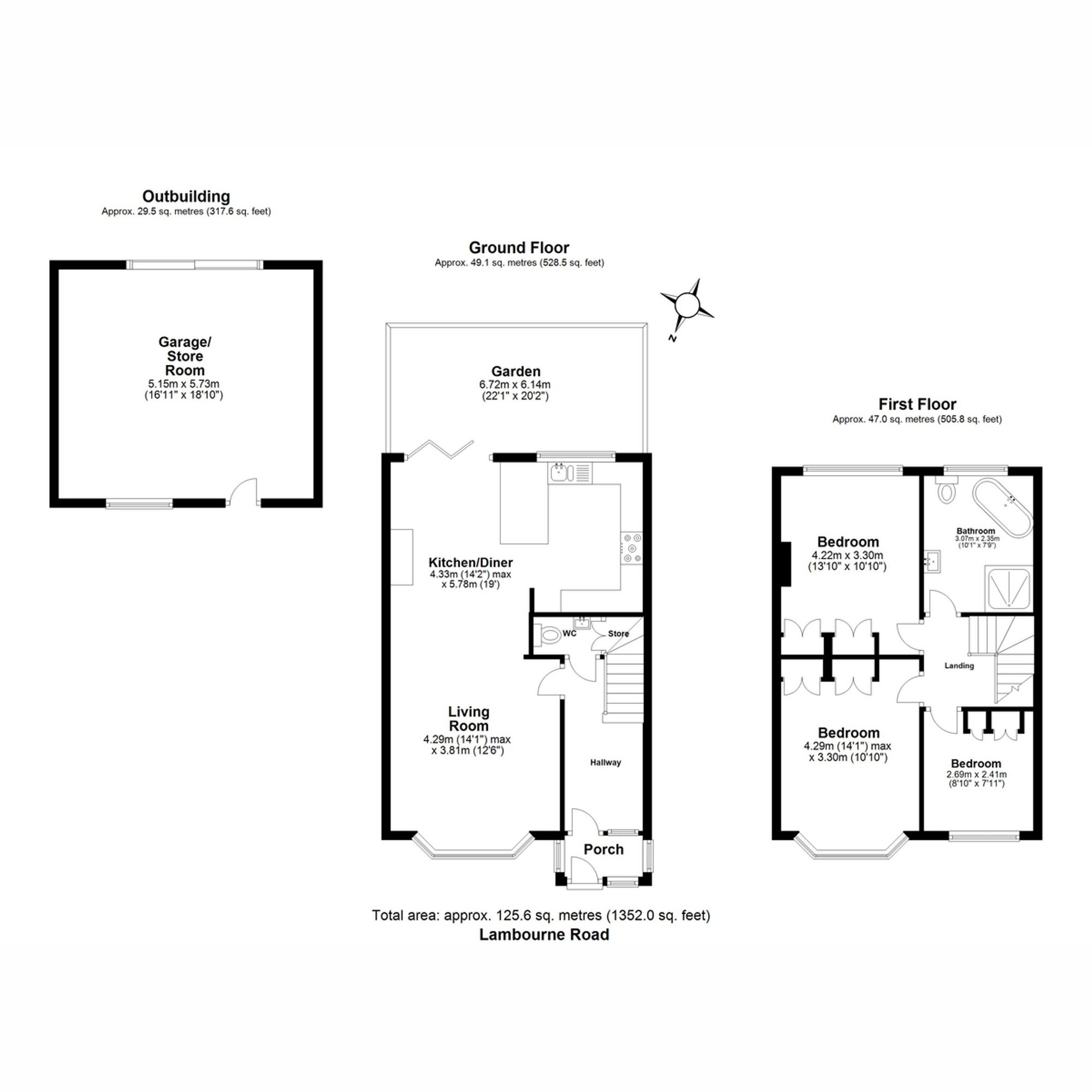 64 Lambourne Road, Chigwell floorplan