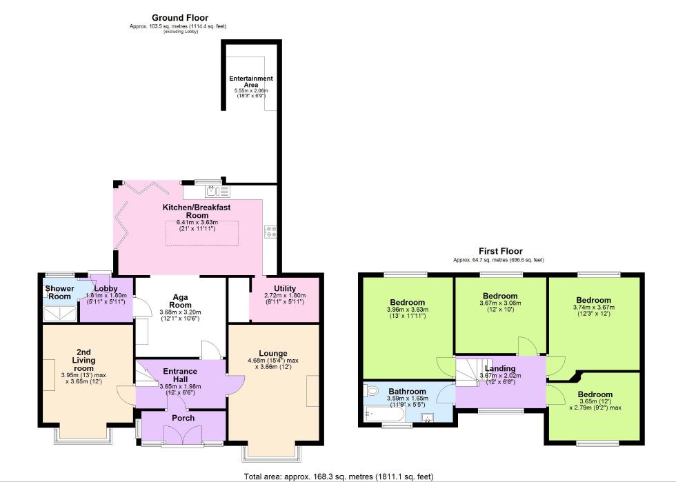 The Gables, Ross Road, Newent floorplan