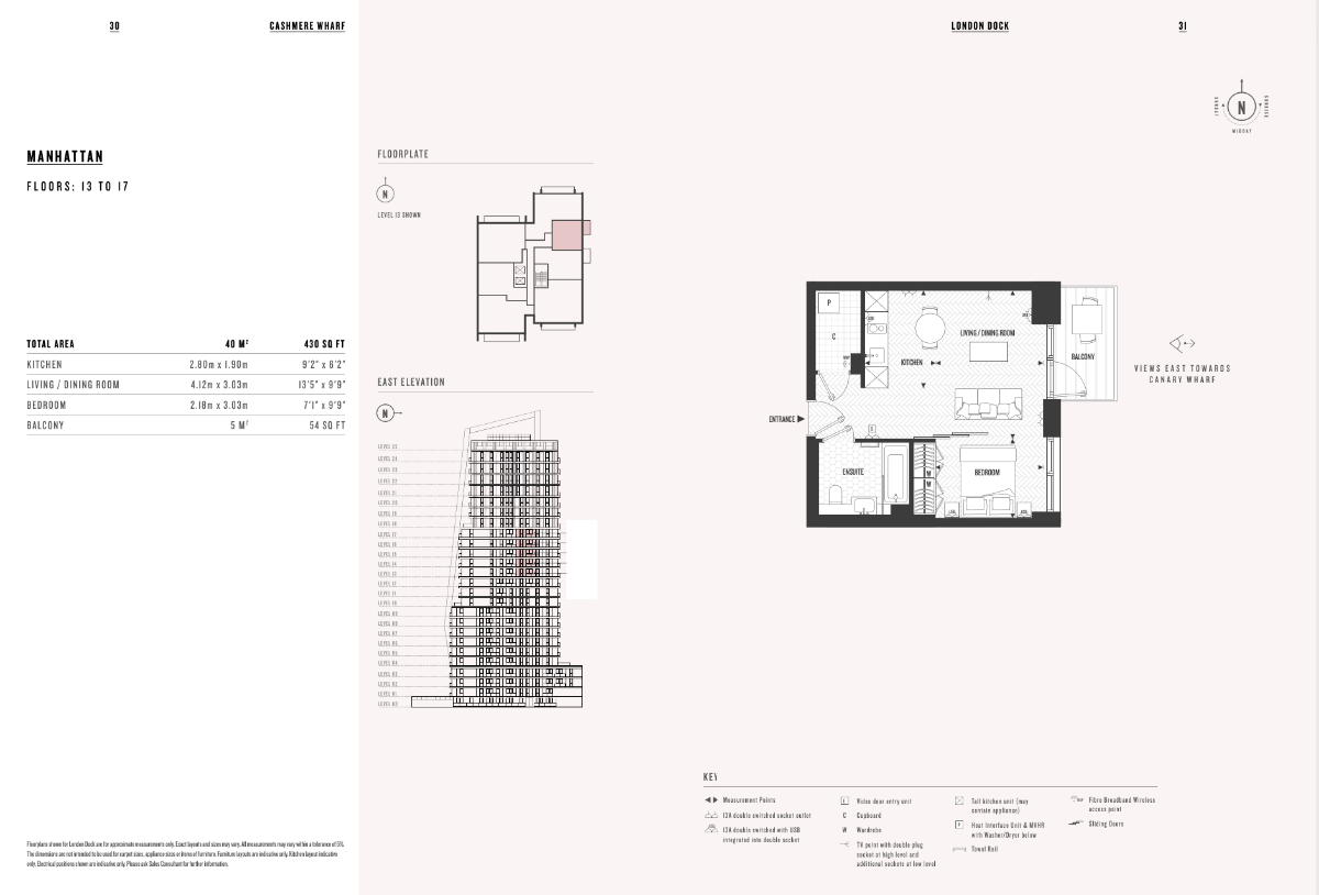 1403 Cashmere Wharf, London floorplan