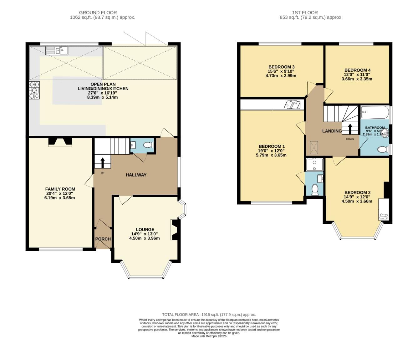 11, East Meade, Chorltonville floorplan