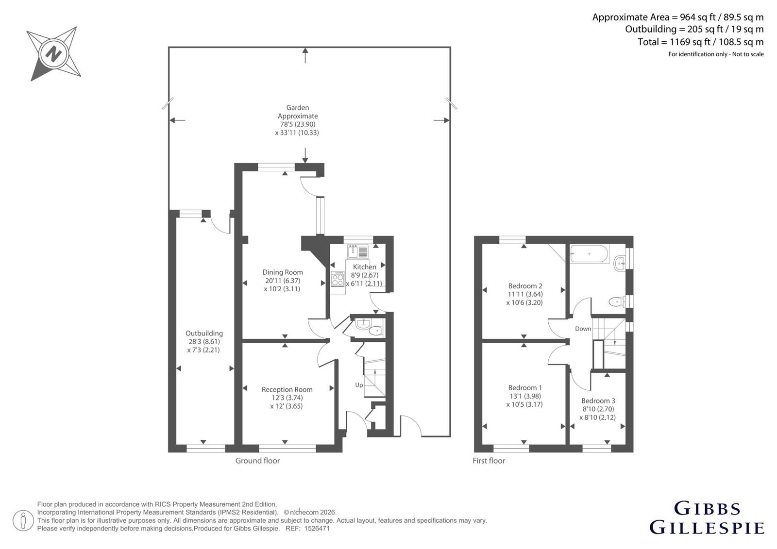 Potter Street, Middlesex floorplan