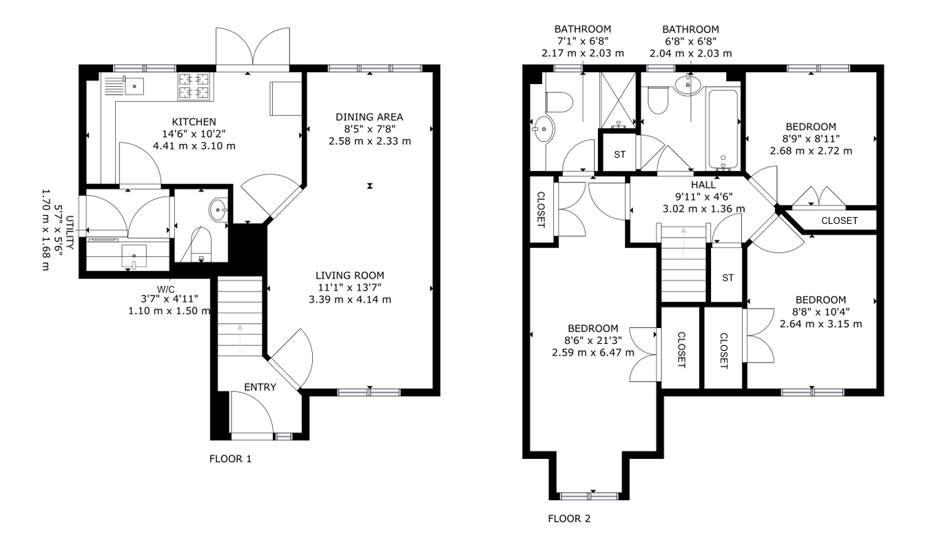 28, Rowan Crescent, Menstrie floorplan