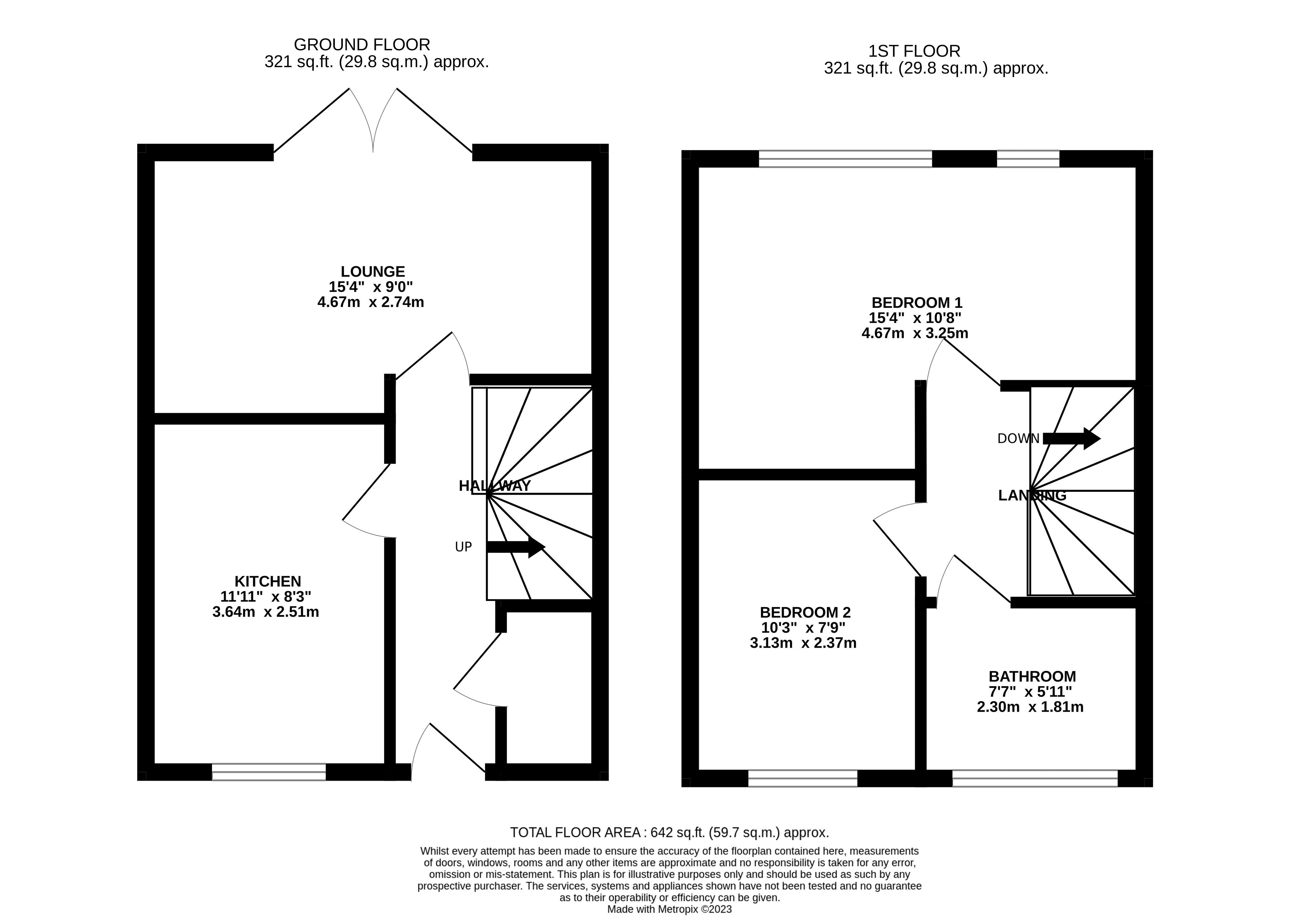 Trenches Road, Crowborough TN6, 2 bedroom end terrace house to rent