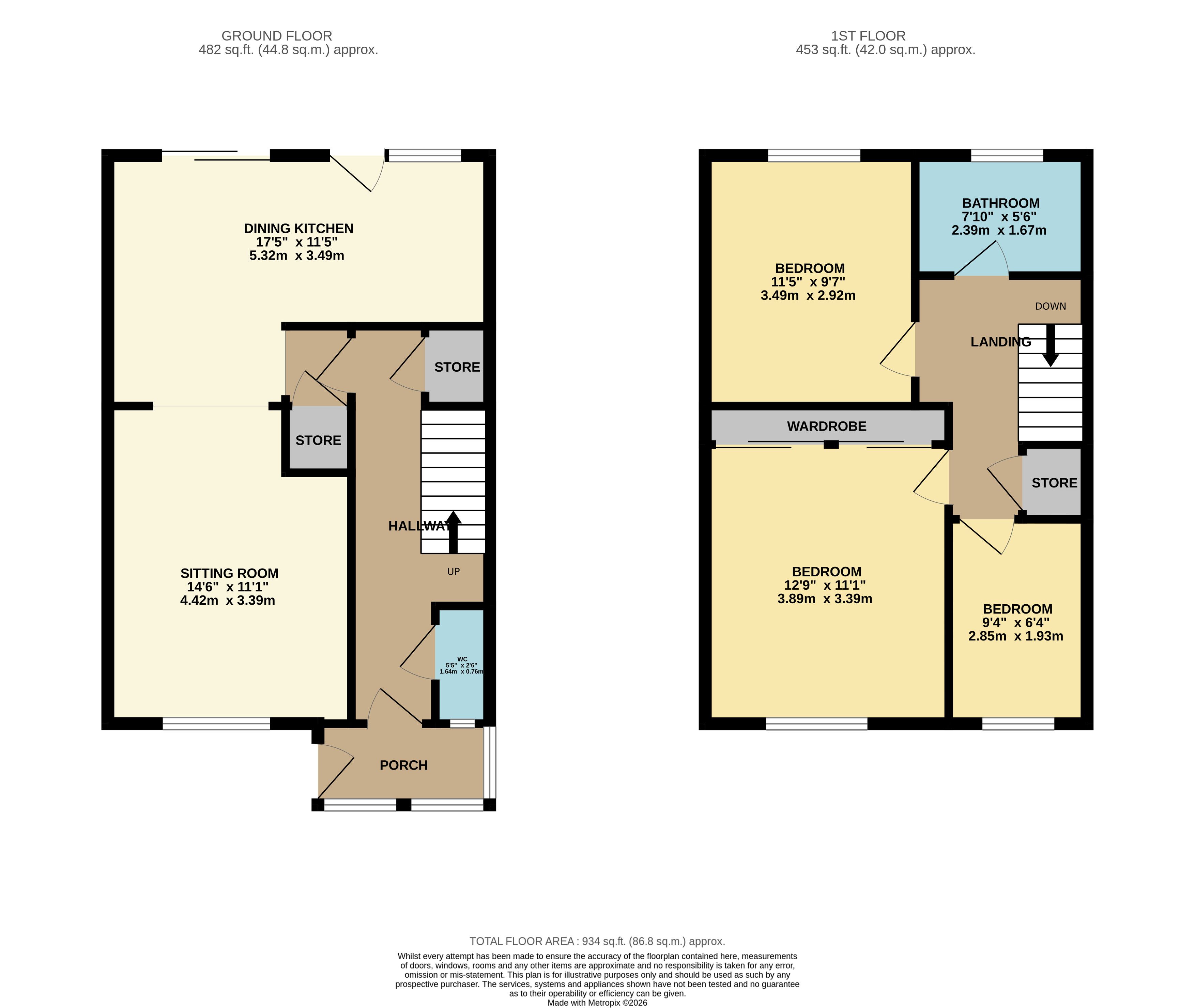 21, Stanton Moor View, Matlock floorplan