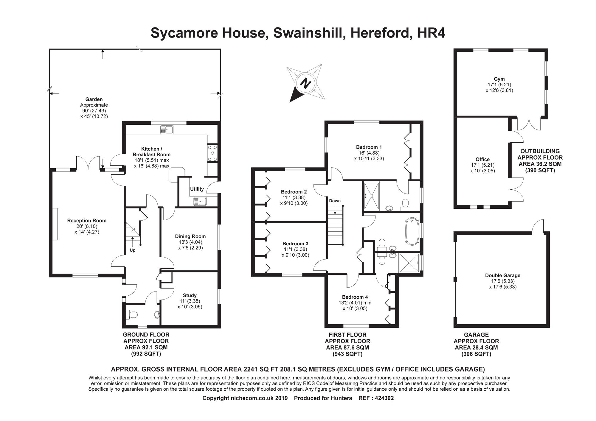 4 Bedrooms Detached house for sale in Sycamore House, Swainshill, Hereford HR4