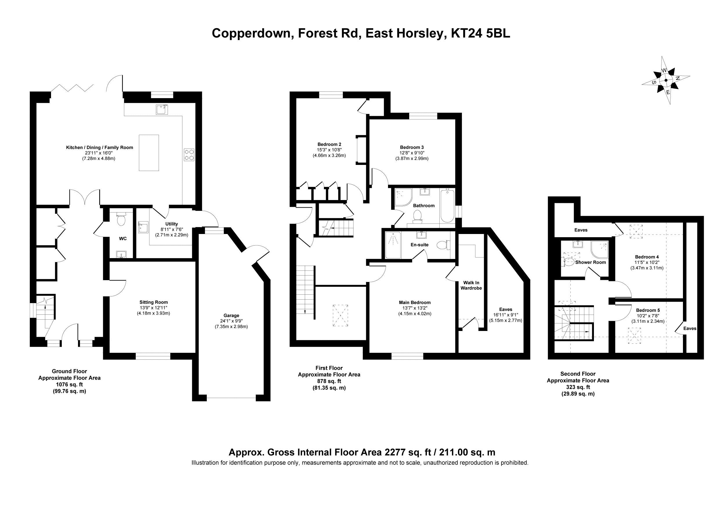 Forest Road, East Horsley, Leatherhead KT24, 5 bedroom detached house