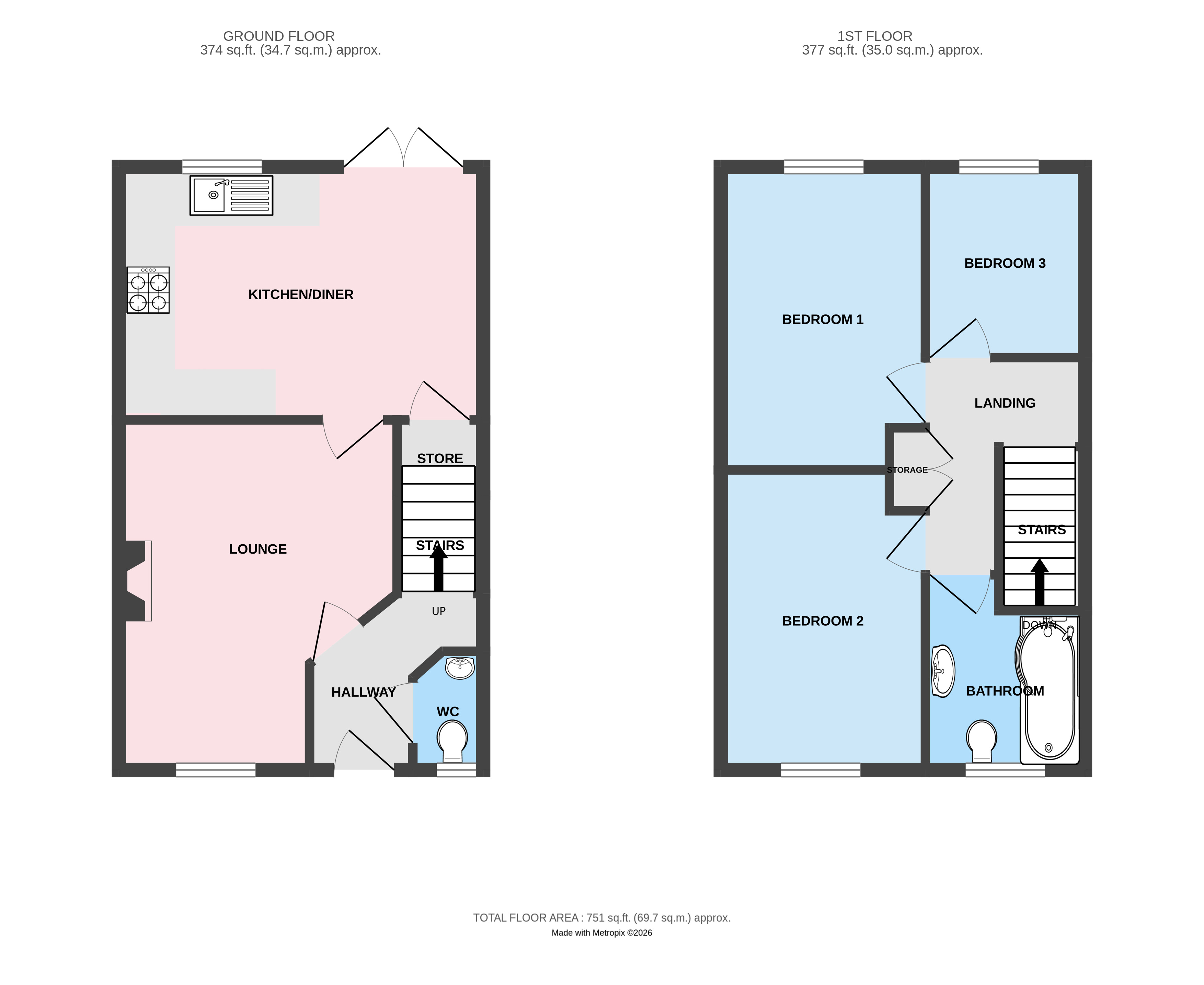 1, Queen Street, Telford floorplan