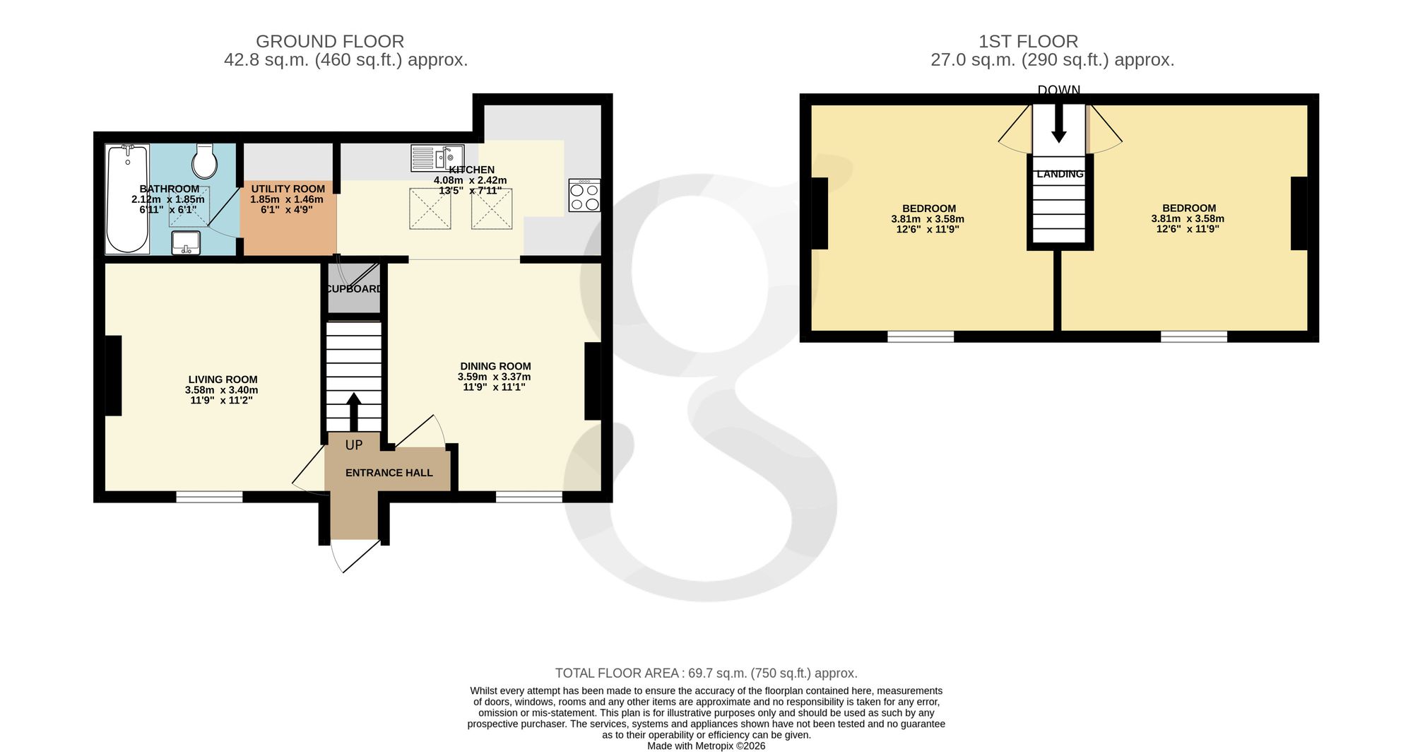 2 Brooklyn Mews La Route De St. Aubin, Jersey floorplan