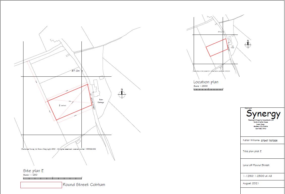 Round Street Plot E, Sole Street, Cobham, Kent DA13, land for sale