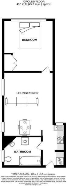 Flat 1, 48, Canewdon Road, Westcliff-On-Sea floorplan