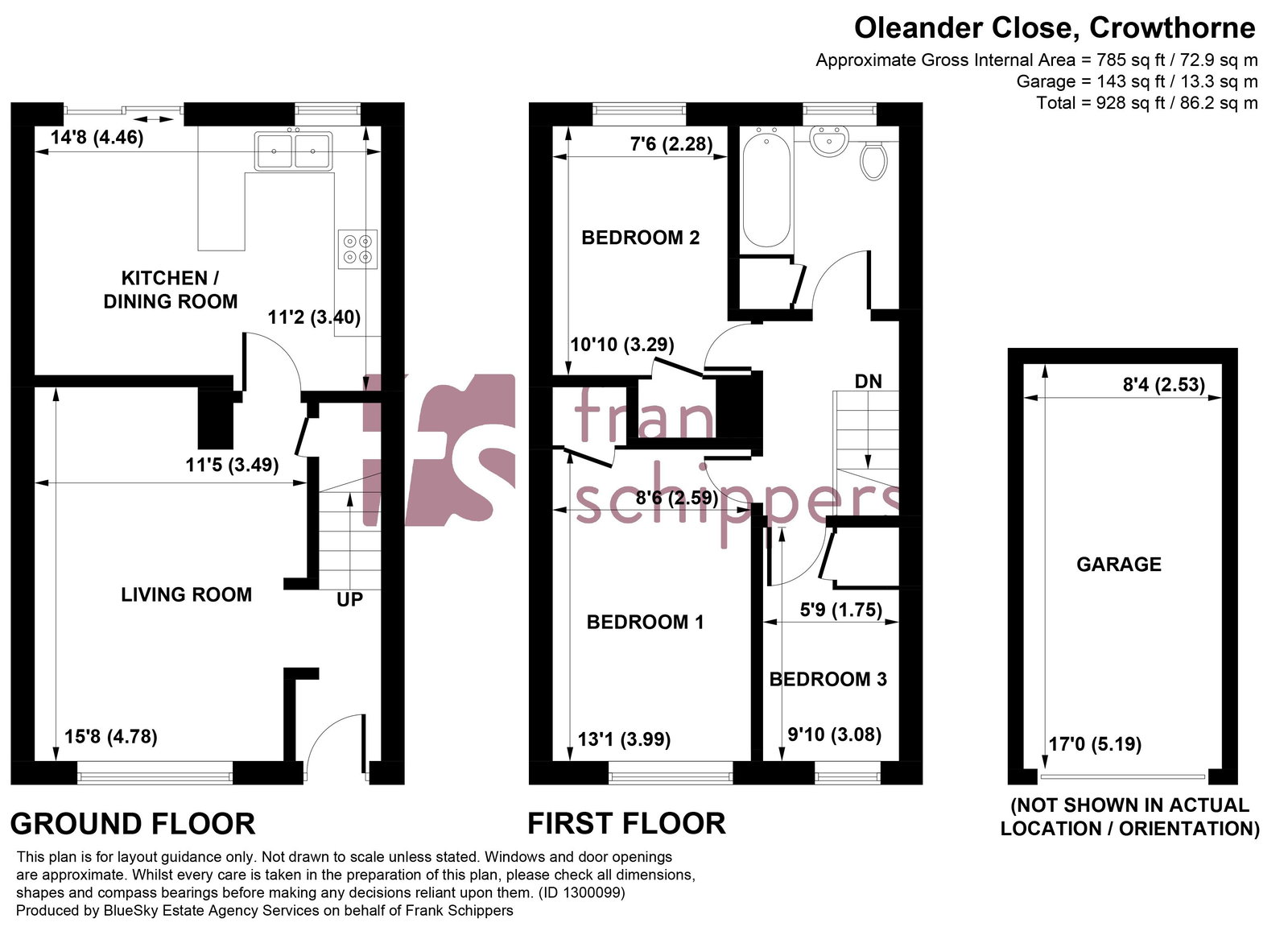 6, Oleander Close, Crowthorne floorplan