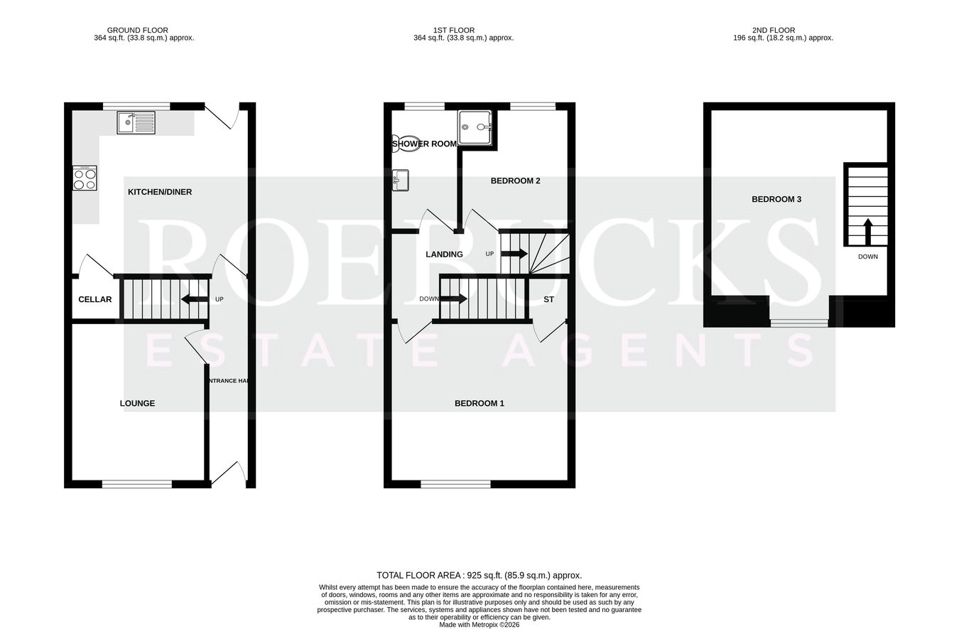 40, Caxton Street, Barnsley floorplan
