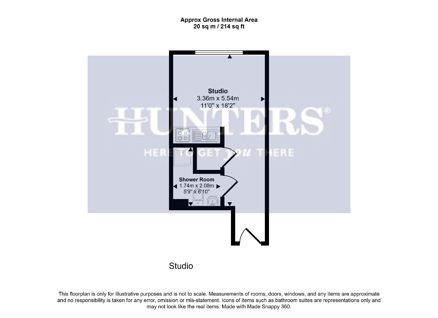 Flat 519 Olicana House, Chapel Street, Bradford floorplan