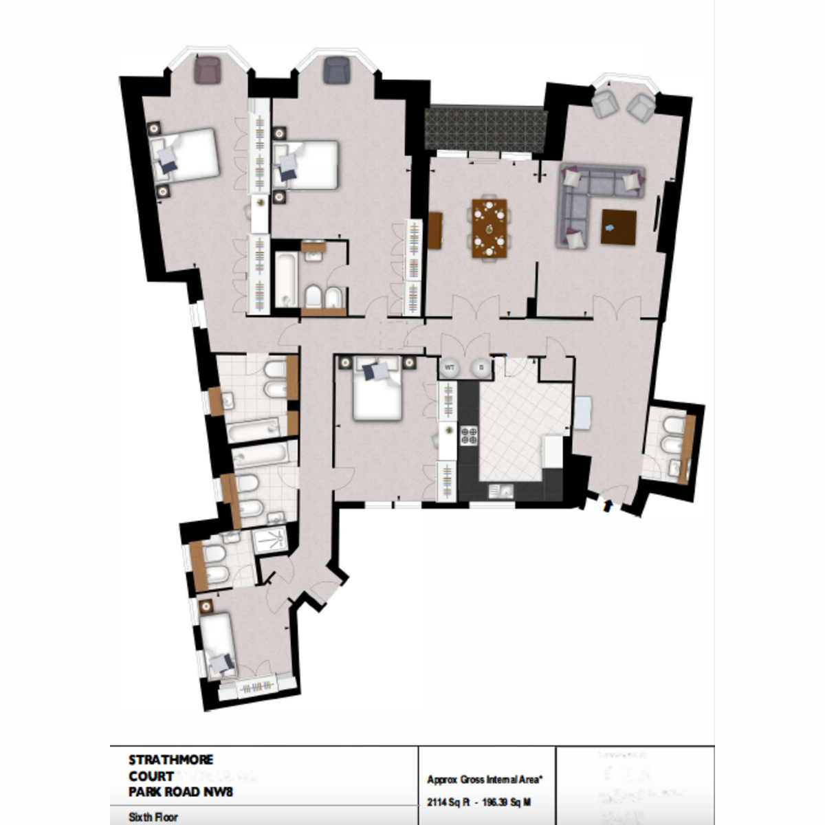 Flat A, 143, Park Road, London floorplan
