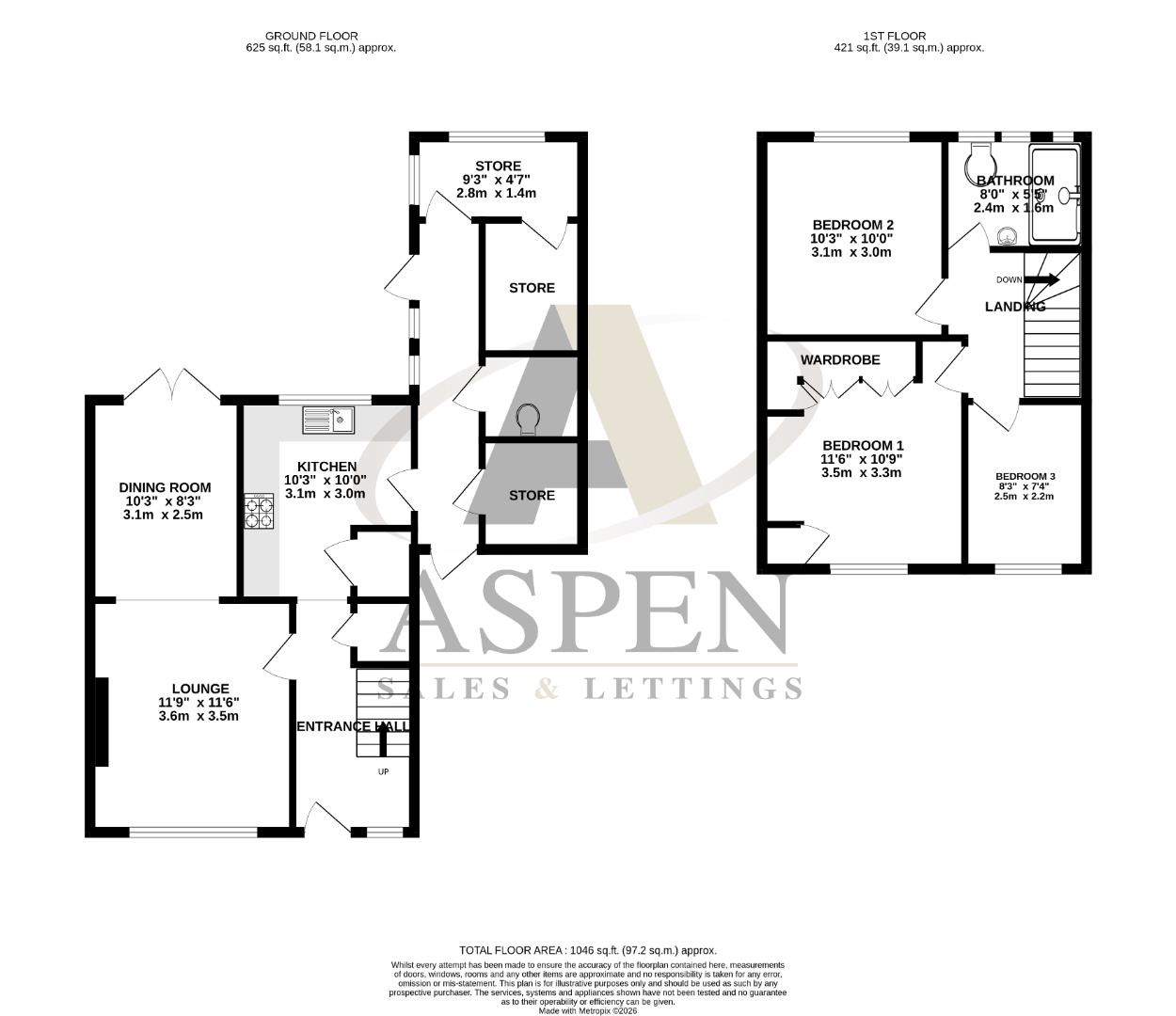86, Convent Road, Ashford floorplan