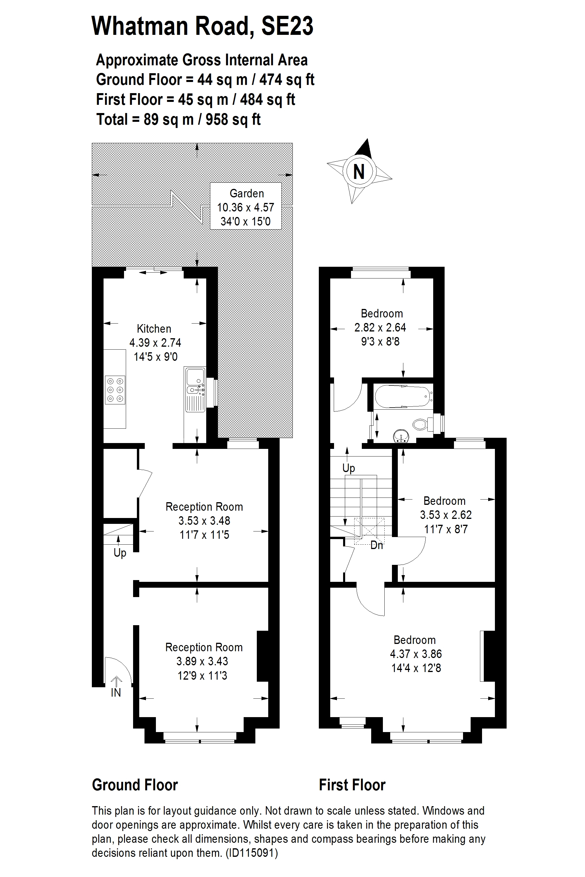 3 Bedrooms Terraced house to rent in Whatman Road, Forest Hill SE23