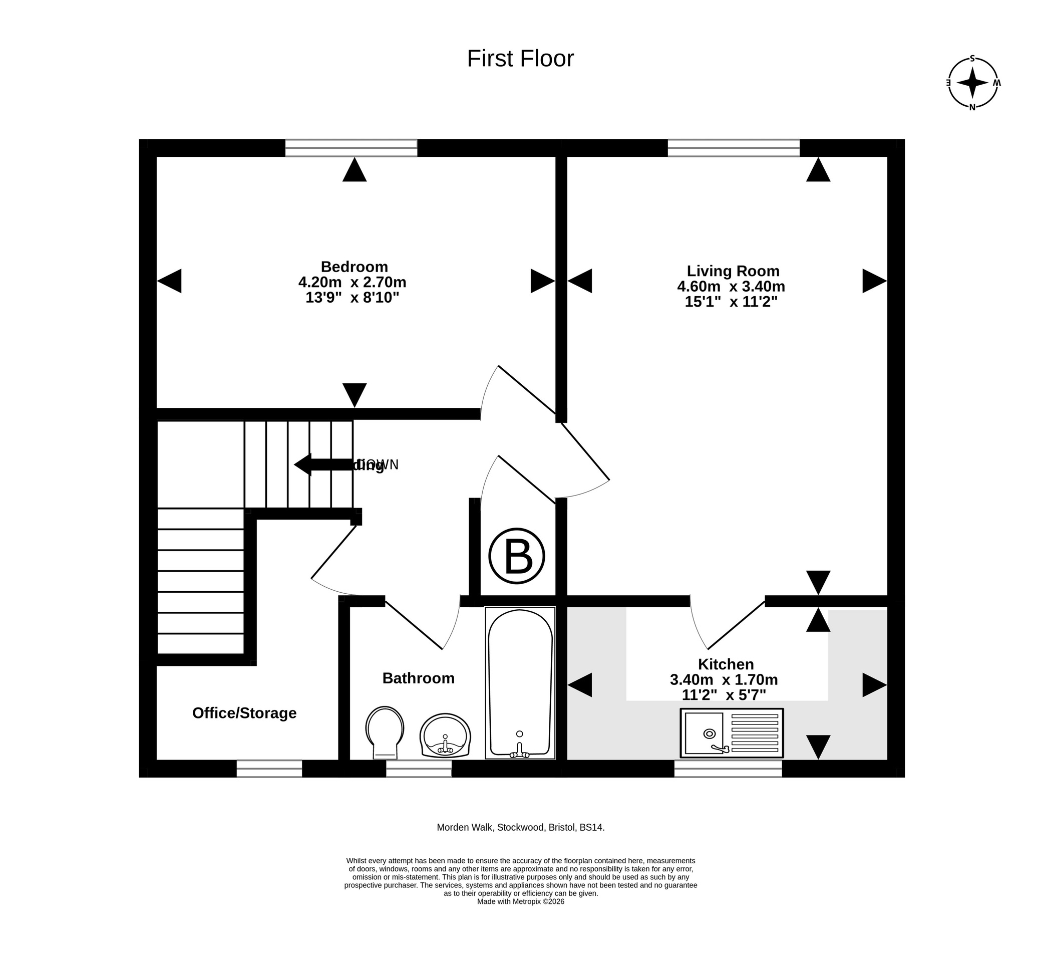 30 Morden Walk, Bristol floorplan