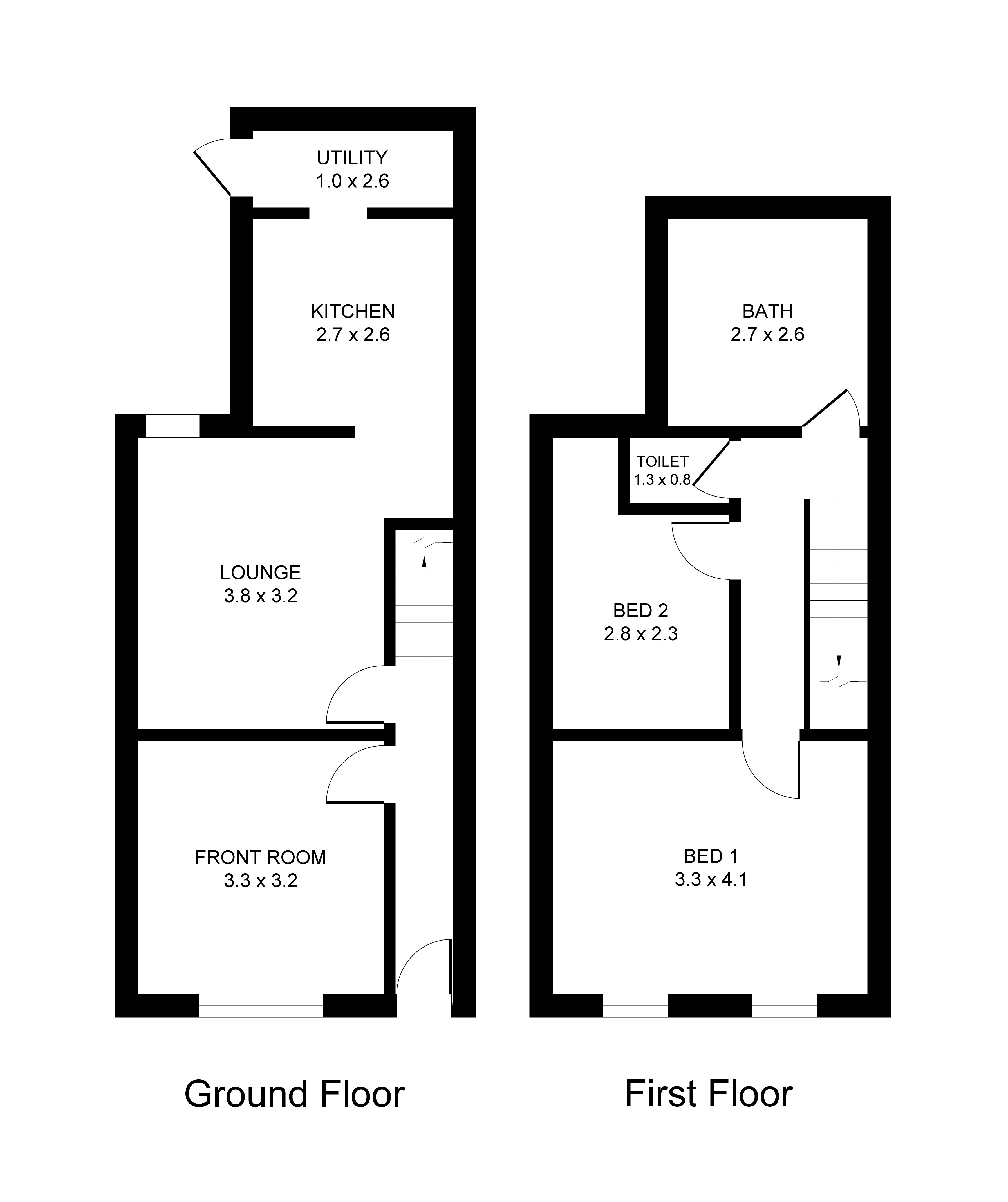 8, Osborne Grove, Rhyl floorplan