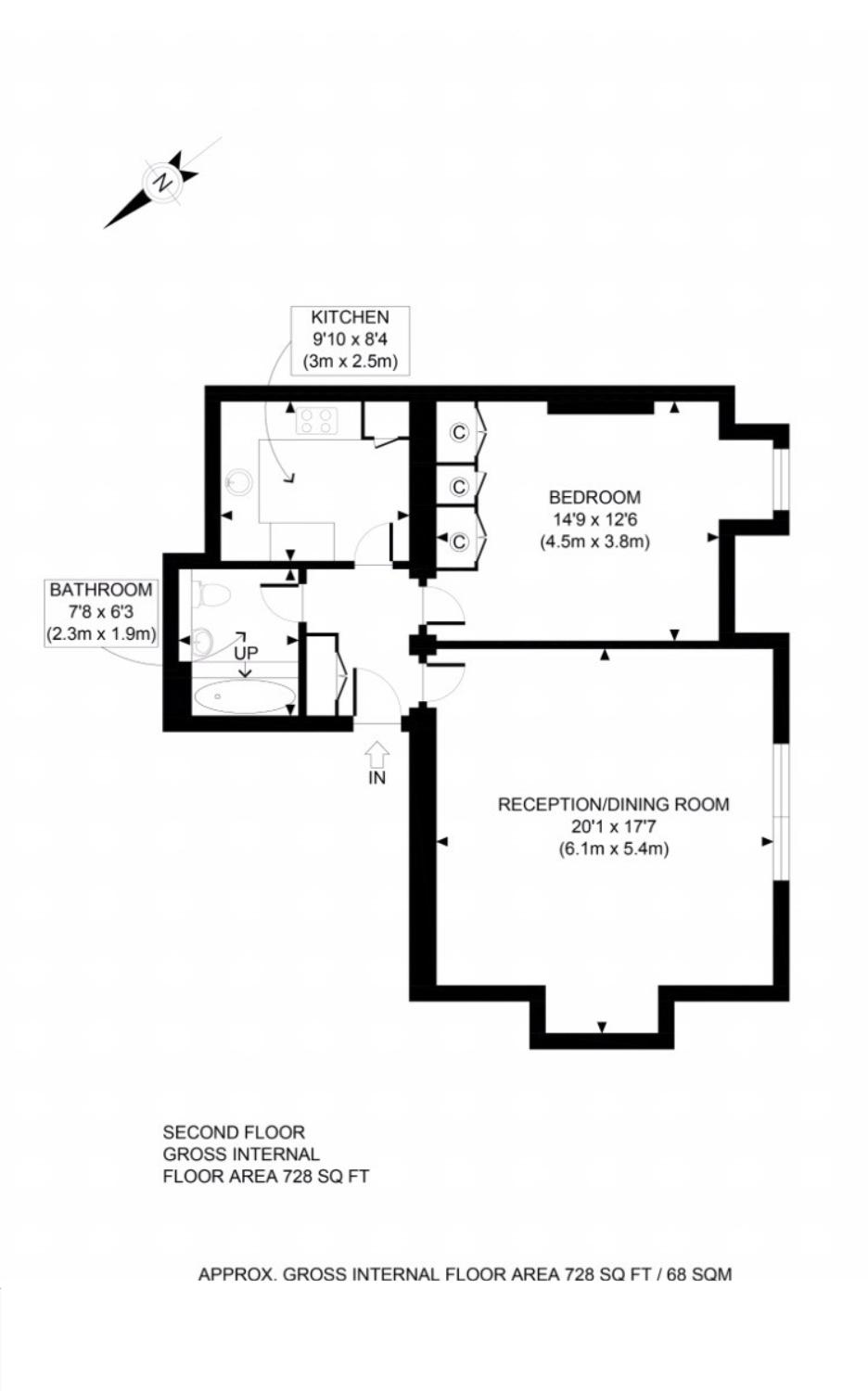 1 Bedrooms Flat to rent in Finchley Road, London NW3