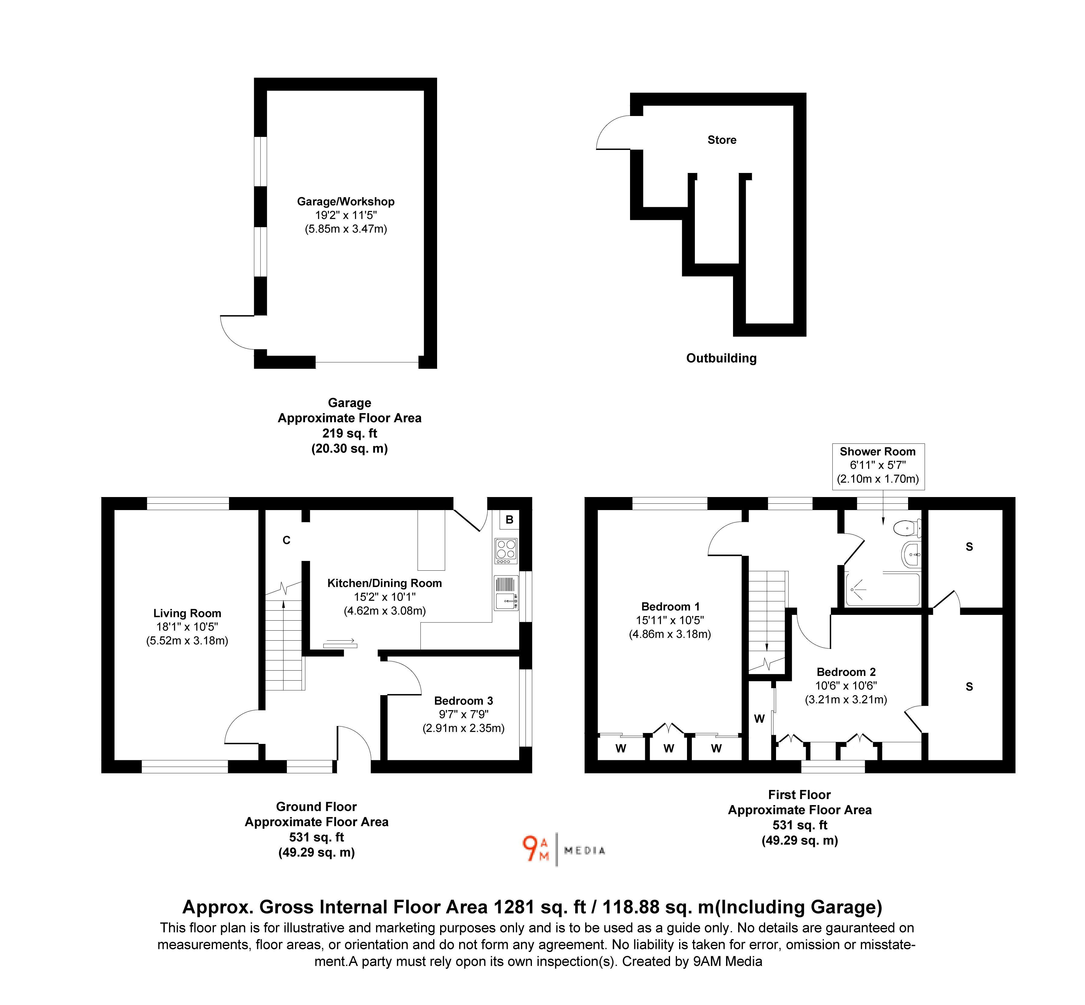 7, Woodlands Drive, Crossford floorplan
