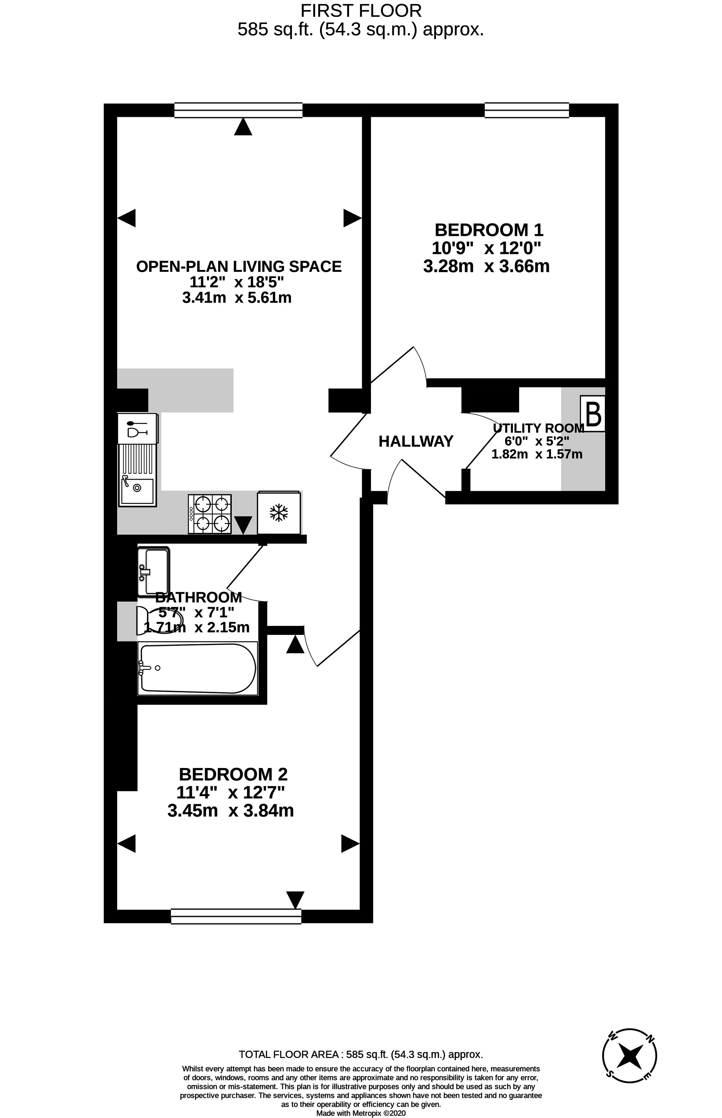 Eugene Road, Paignton TQ3, 2 bedroom flat to rent 56419765