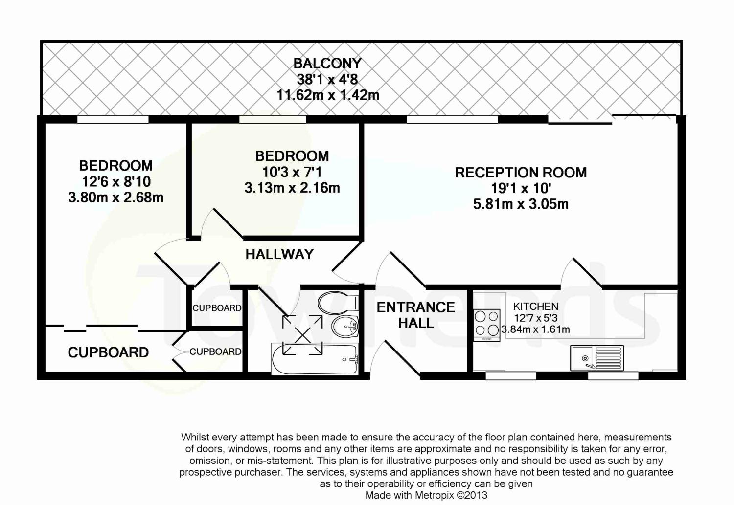 2 Bedrooms Flat to rent in Eastgate Gardens, Guildford, Surrey GU1