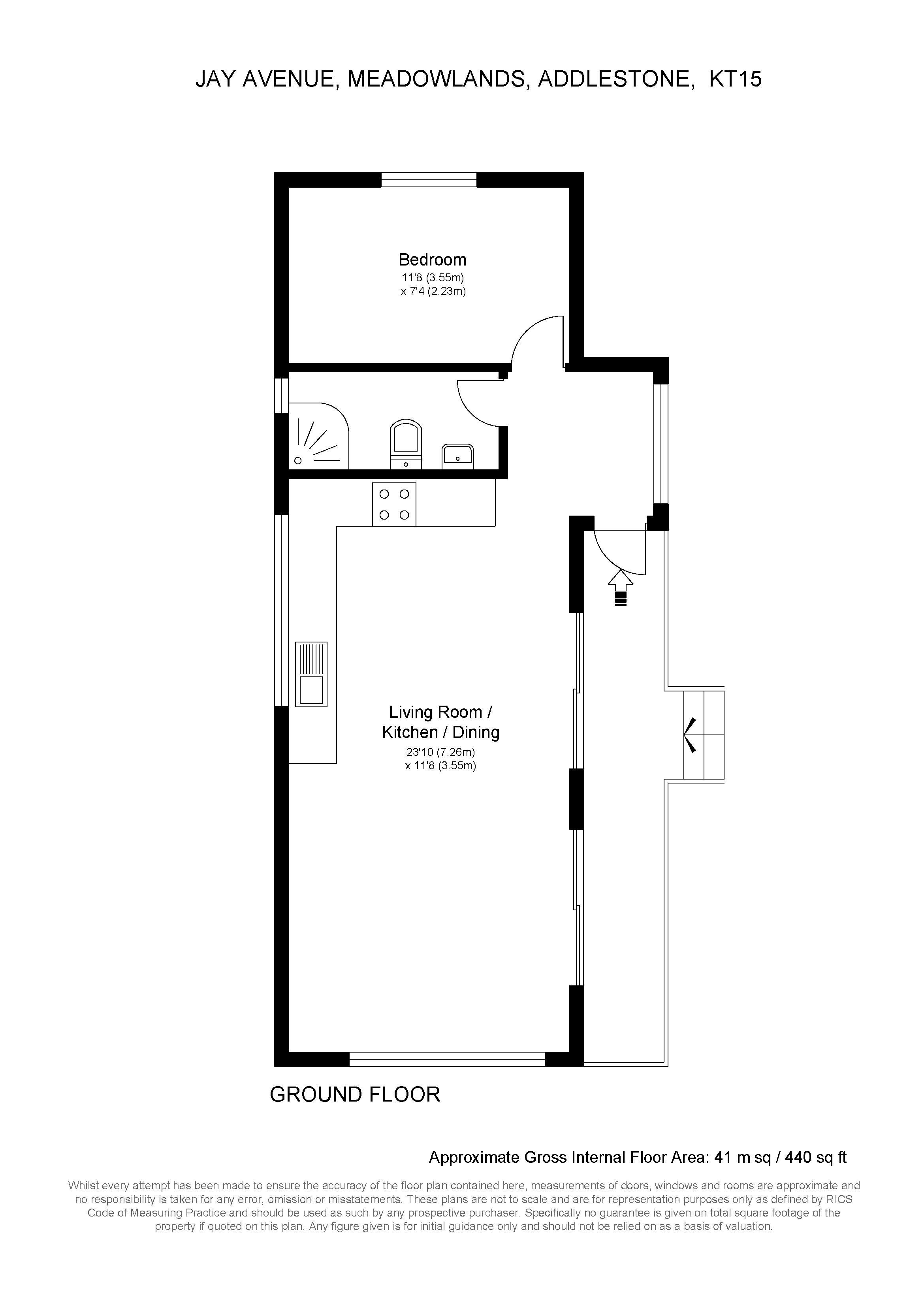 1 Jay Avenue, Weybridge Park Estate, Addlestone floorplan