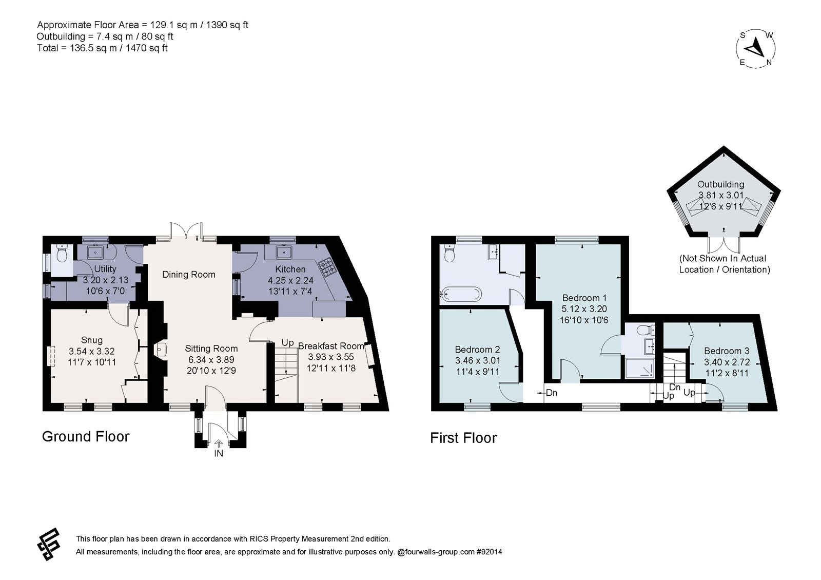 Yew Tree Cottage,, Eastington, Gloucestershire floorplan