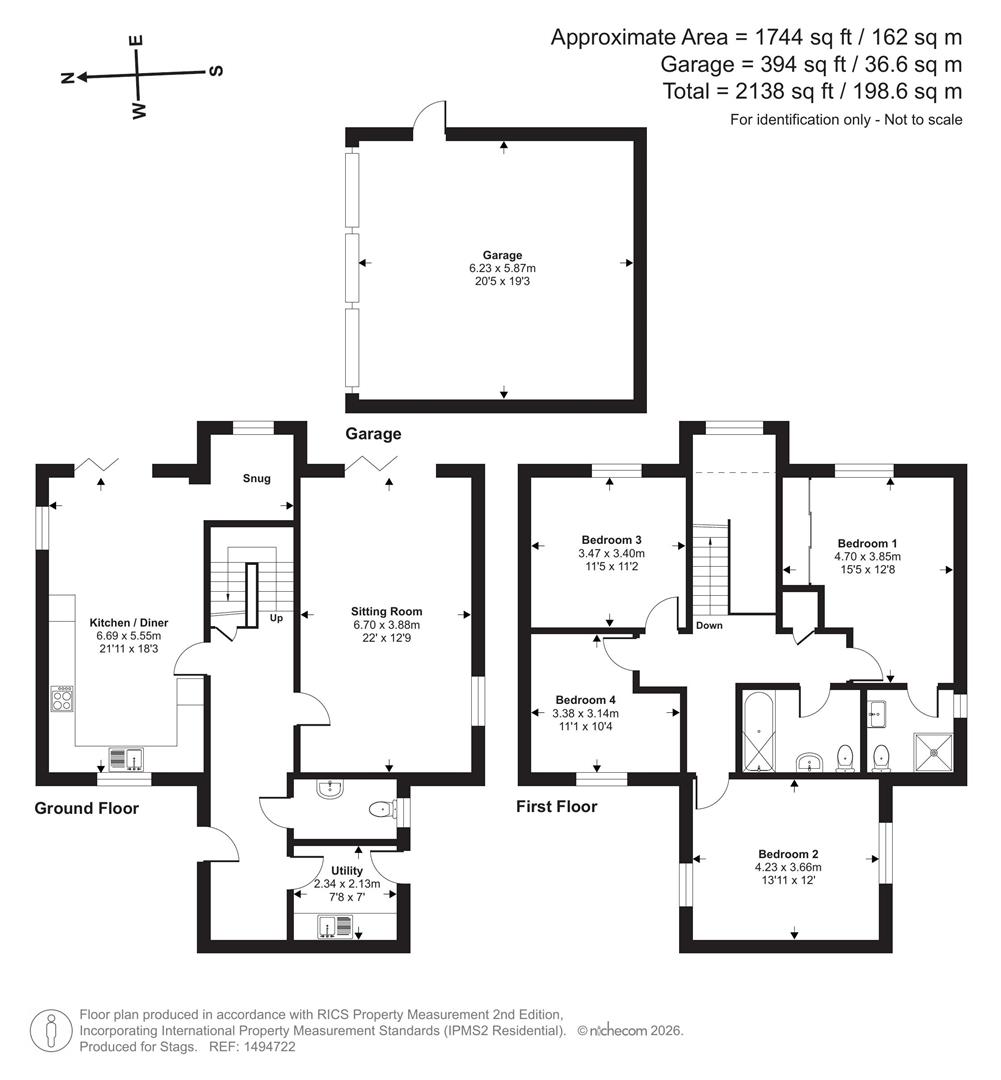2 Stanley Court, Bideford floorplan