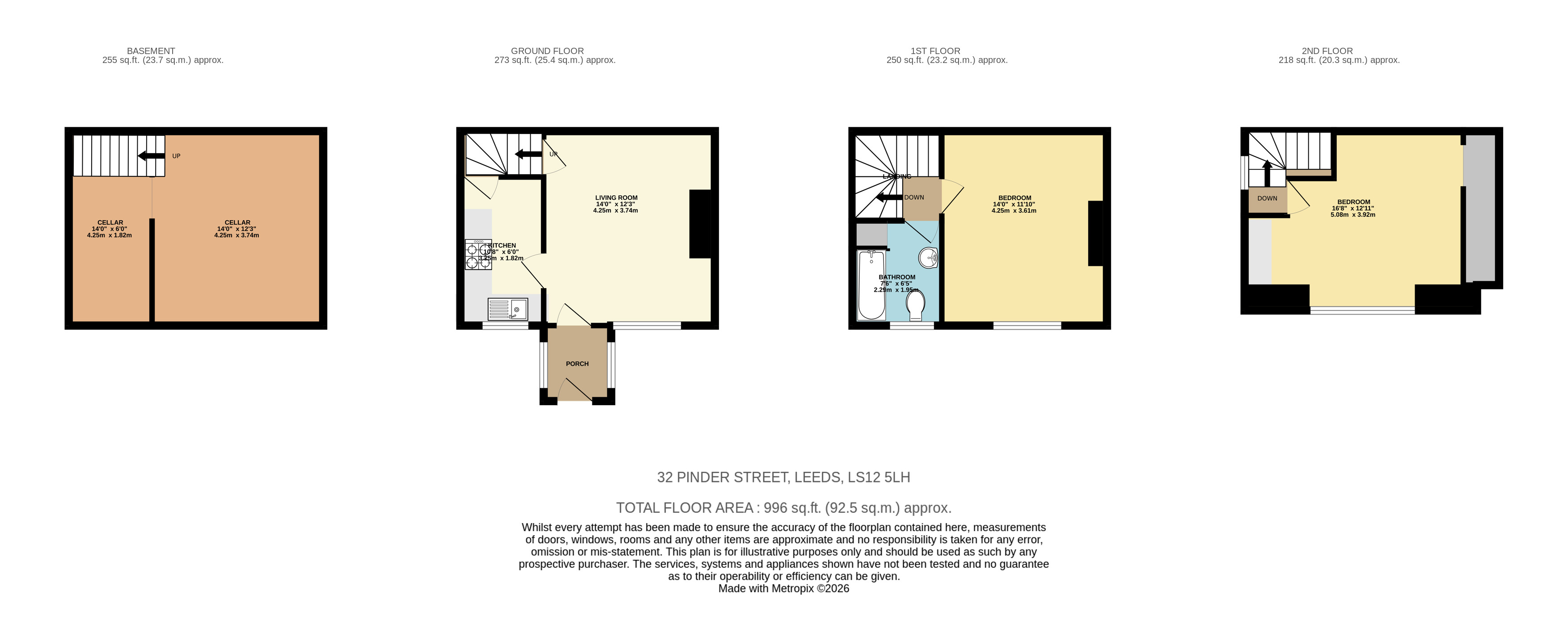 Pinder Street, Leeds floorplan
