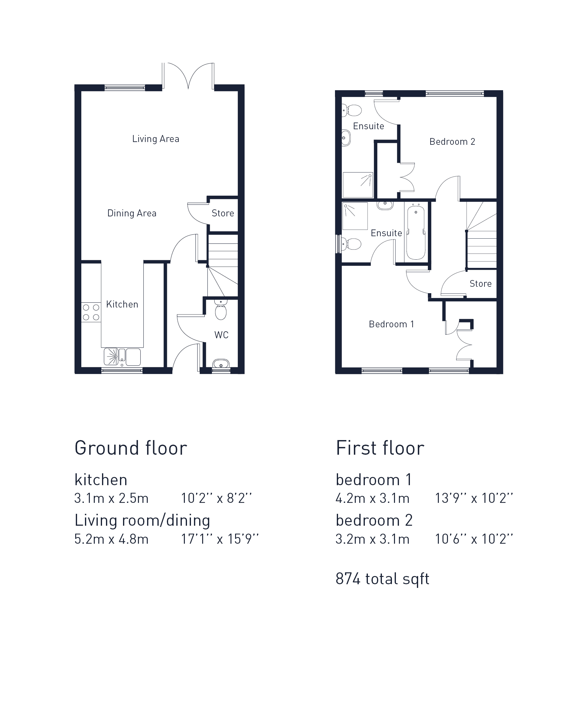 2 Bedrooms Semi-detached house for sale in Ariconium Place, Weston-Under-Penyard HR9