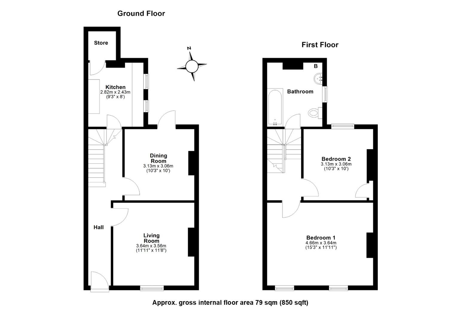 82, Norwich Street, Cambridge floorplan