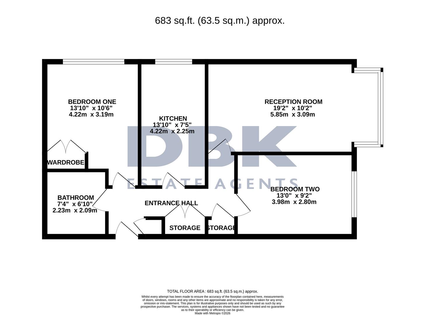 5, Apsley House, Hounslow floorplan