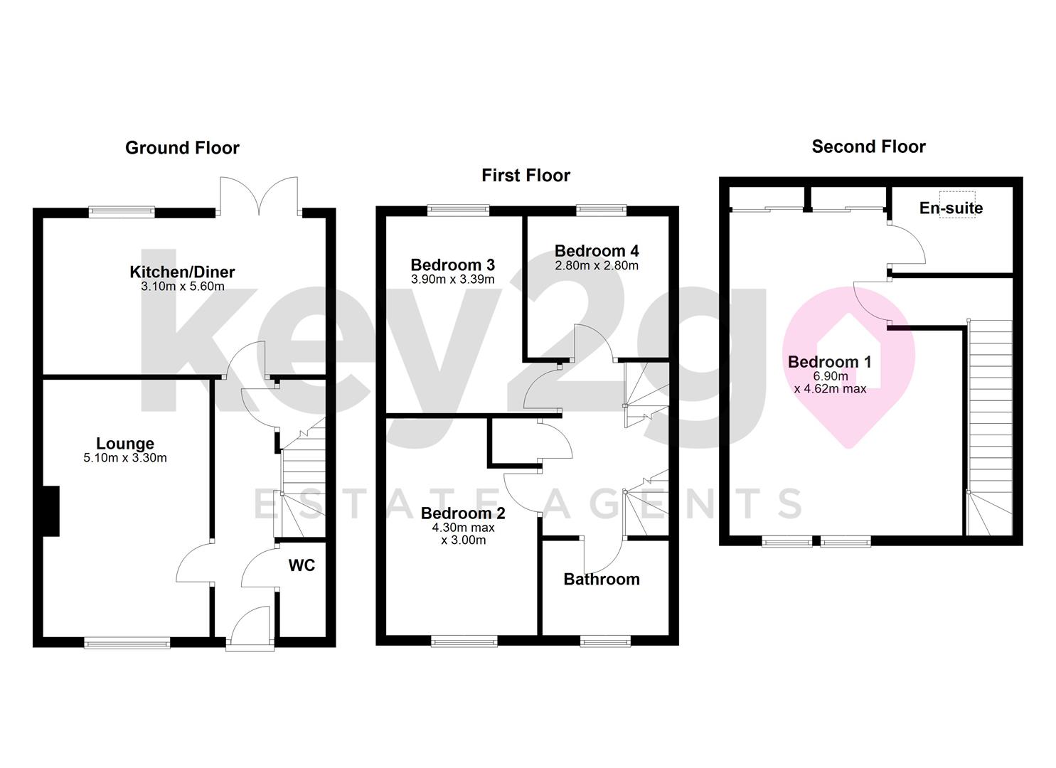5, Bennett Way, Chesterfield floorplan
