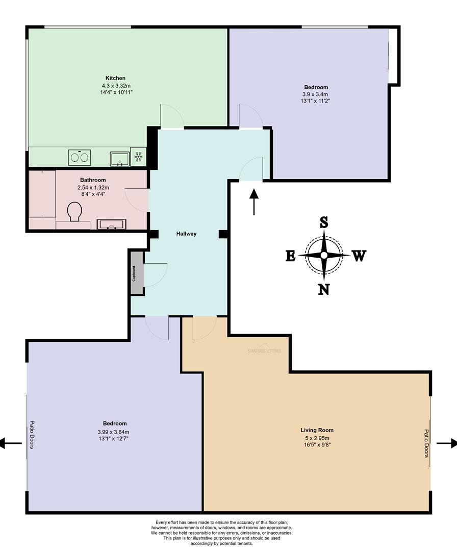 Flat, 44, Tower Point, North Road, Brighton floorplan