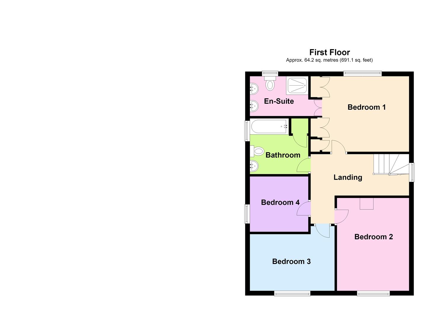 1, Birchways, Warrington floorplan
