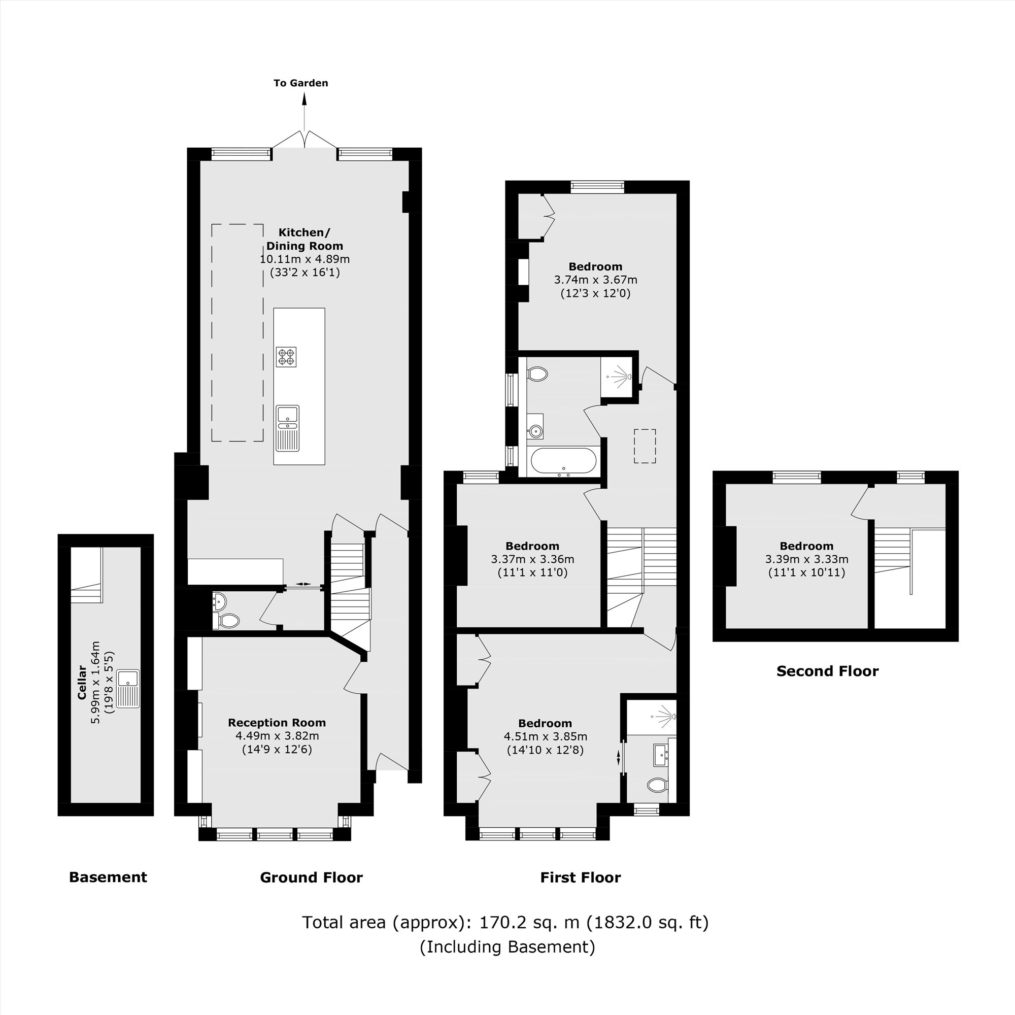 86, Kingscourt Road, London floorplan