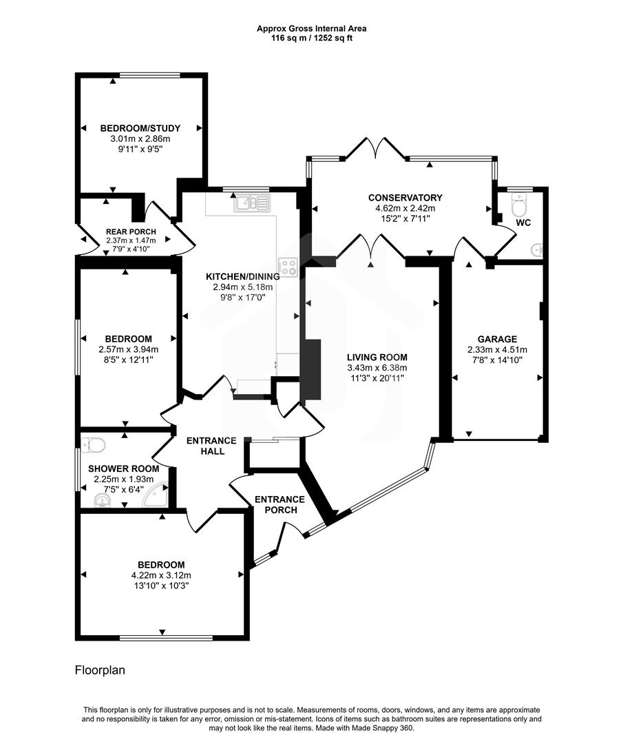 36, Fern Crescent, Groby floorplan