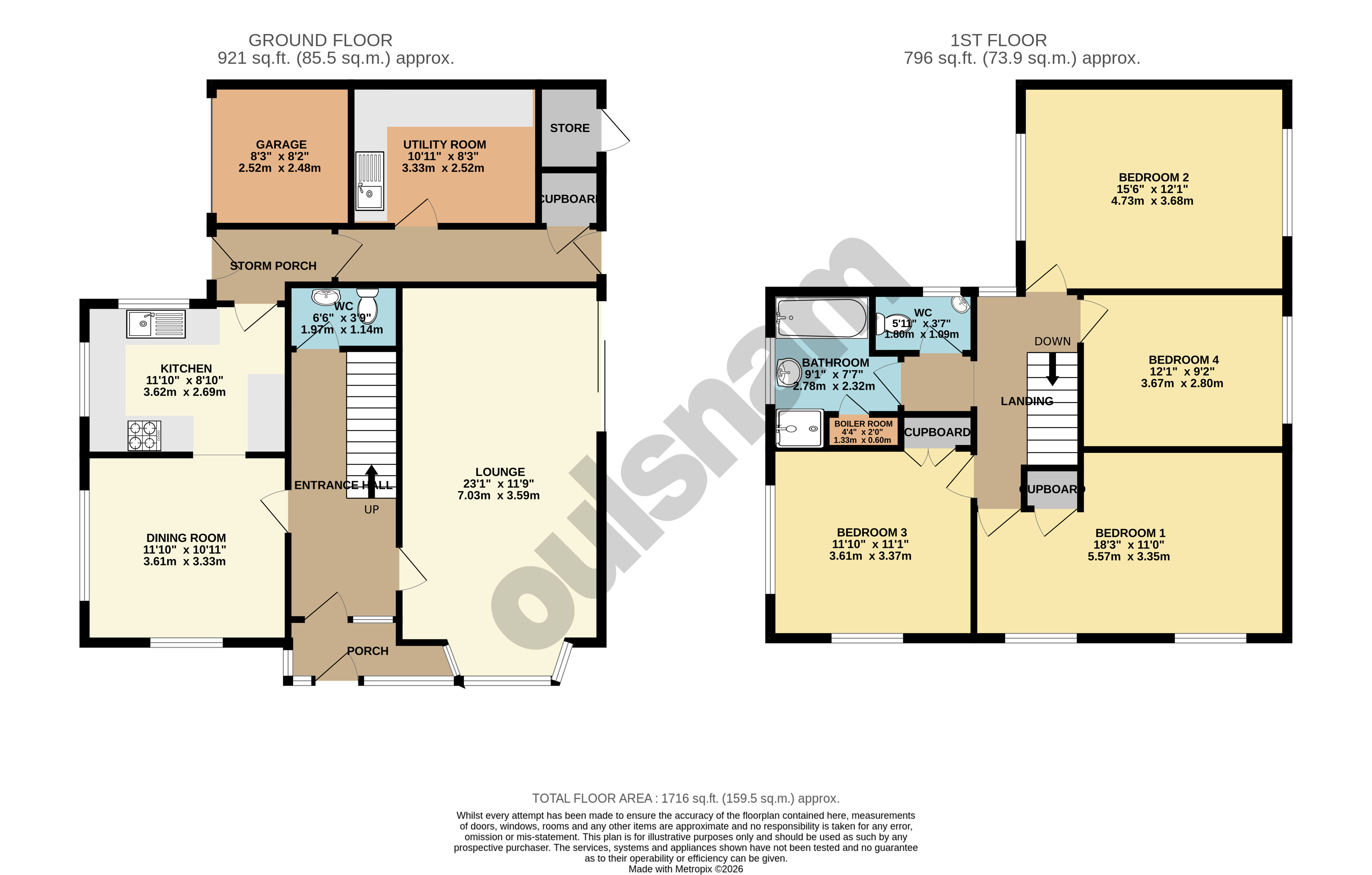 55, Corvedale Road, Bournville Village Trust floorplan