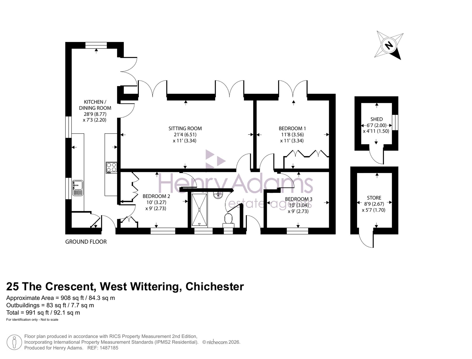 25 The Crescent, Chichester floorplan